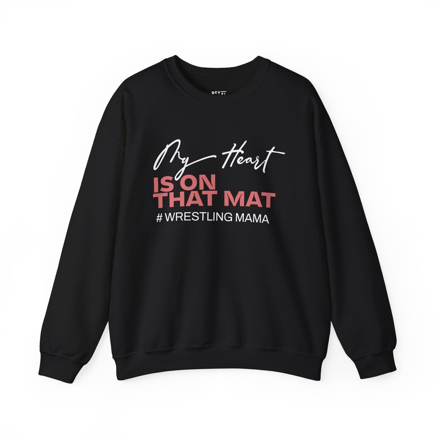 my-heart-is-on-that-mat-wrestling-mom-sweatshirt-closeup-black