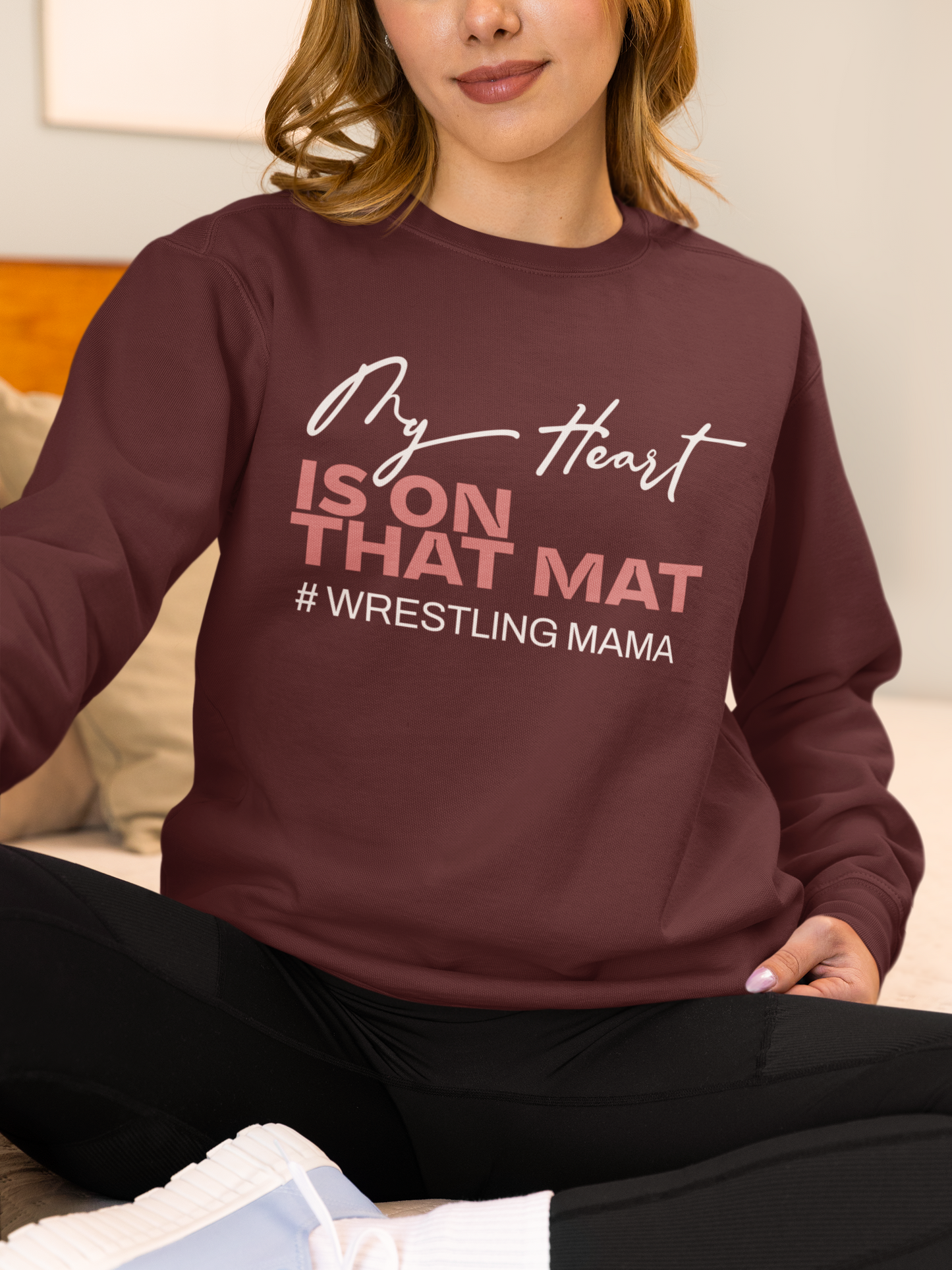 my-heart-is-on-that-mat-wrestling-mom-sweatshirt-maroon