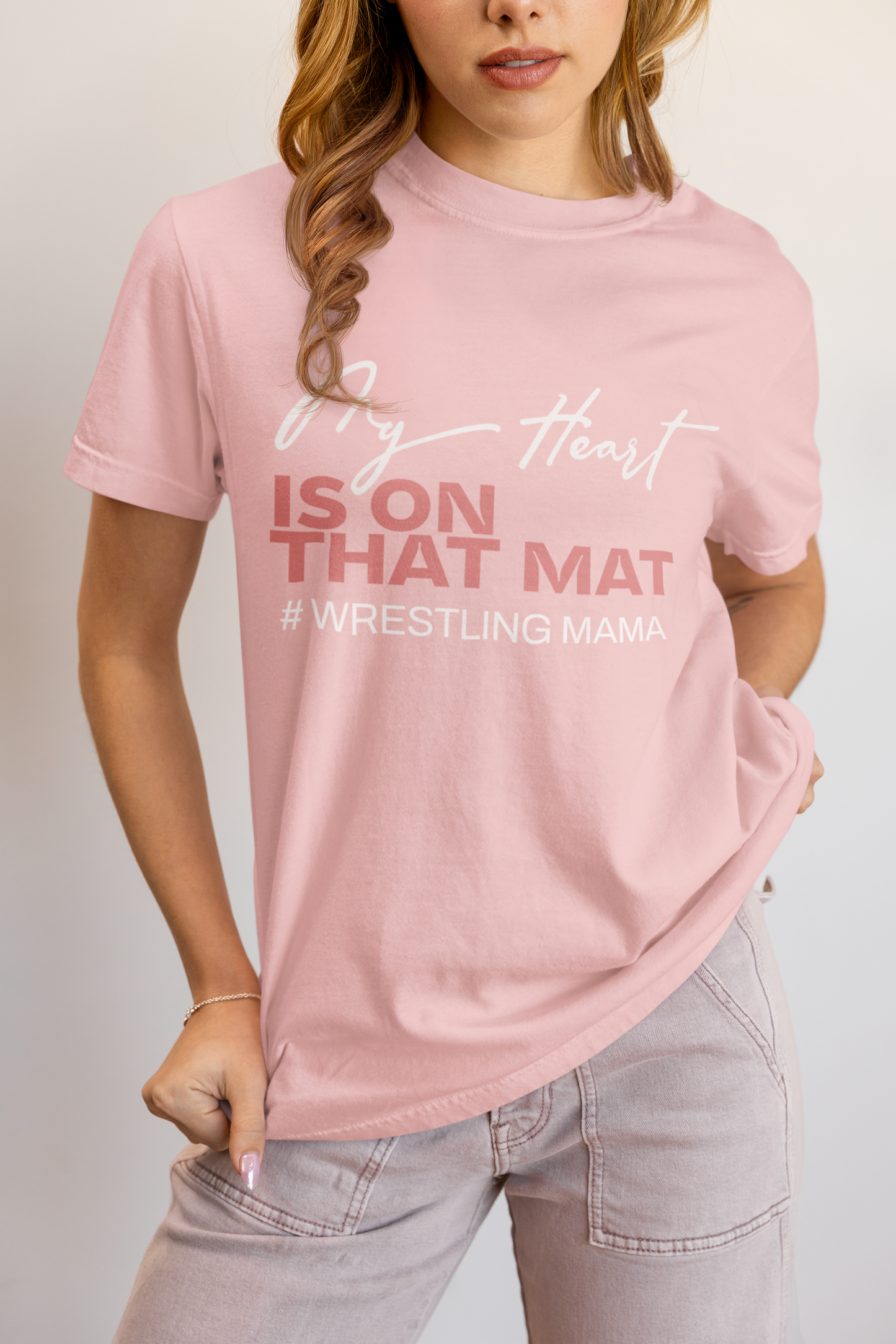 my-heart-is-on-that-mat-wrestling-mom-tee-pink
