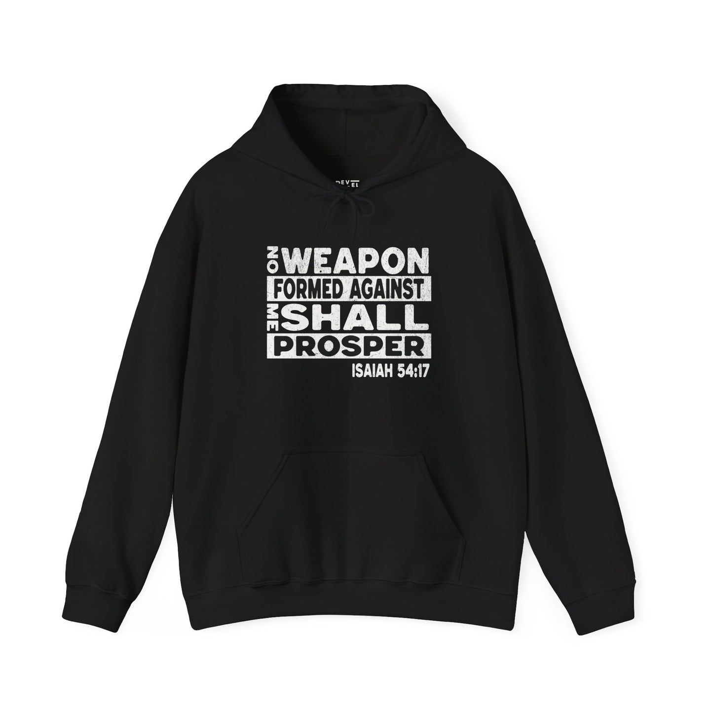 no-weapon-formed-against-me-shall-prosper-christian-hoodie-closeup-black
