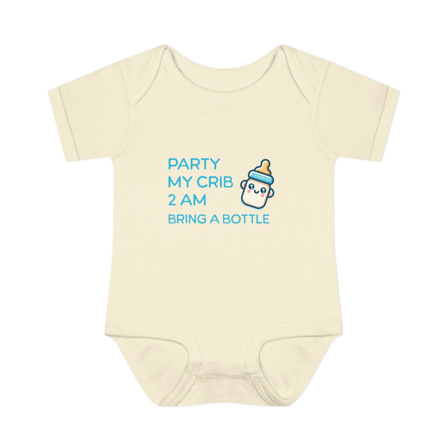 party-my-crib-funny-baby-onesie-tan