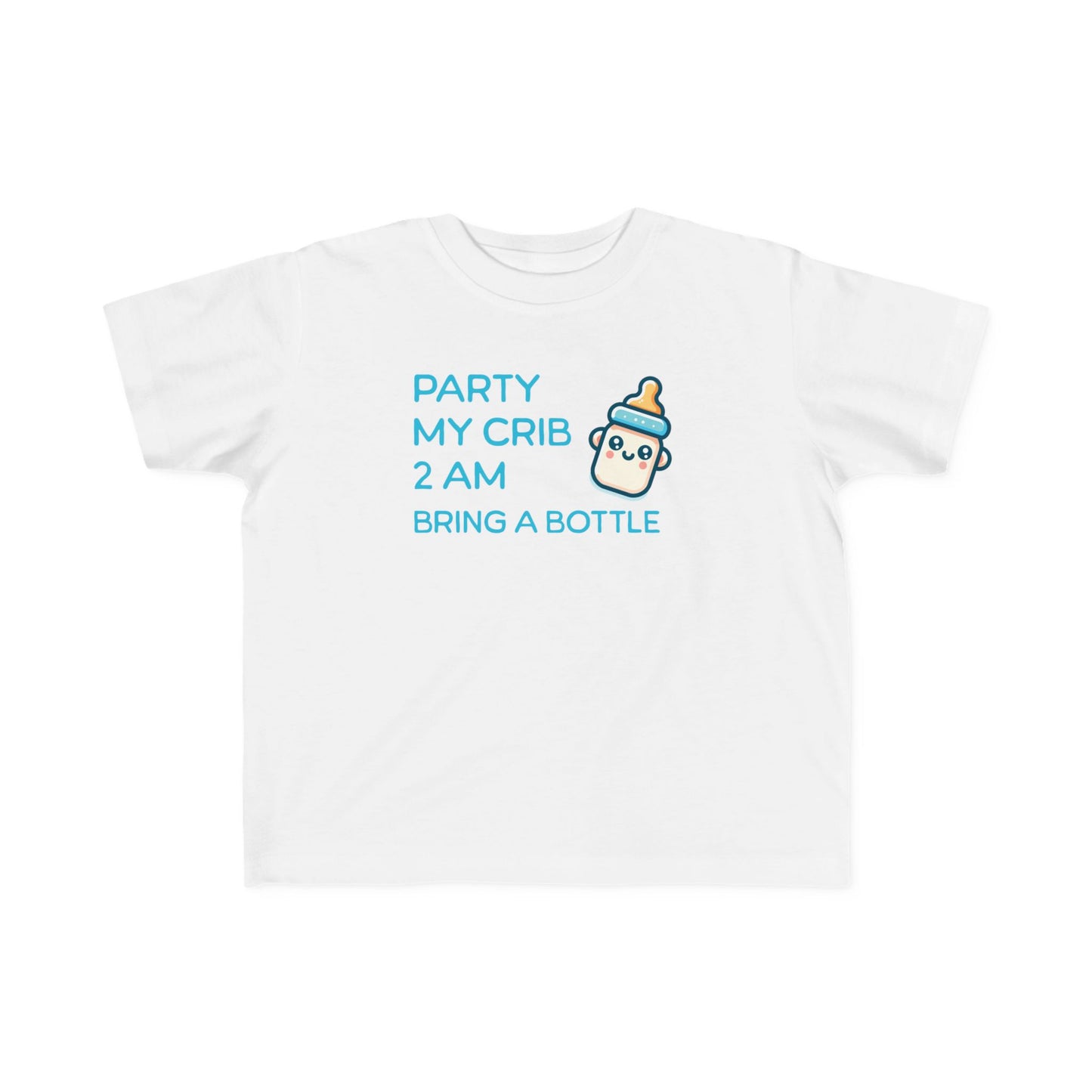 party-my-crib-funny-baby-tee-white