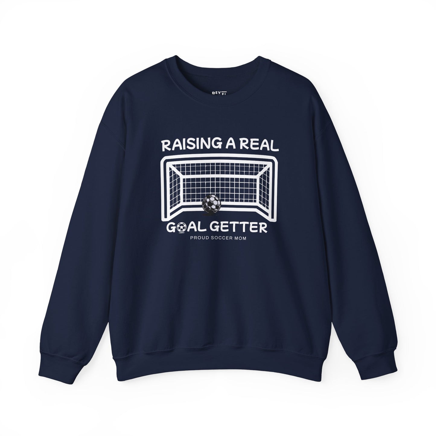 raising-a-real-goalgetter-soccer-mom-sweatshirt-closeup-navy