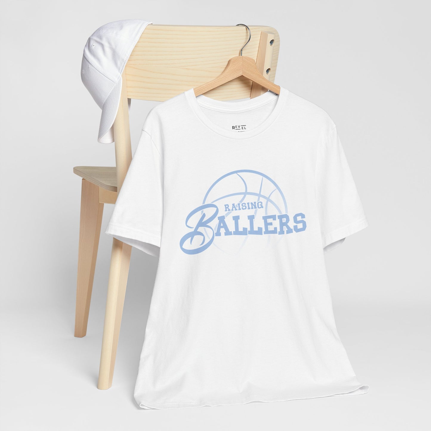 raising-ballers-basketball-dad-tshirt-closeup-white