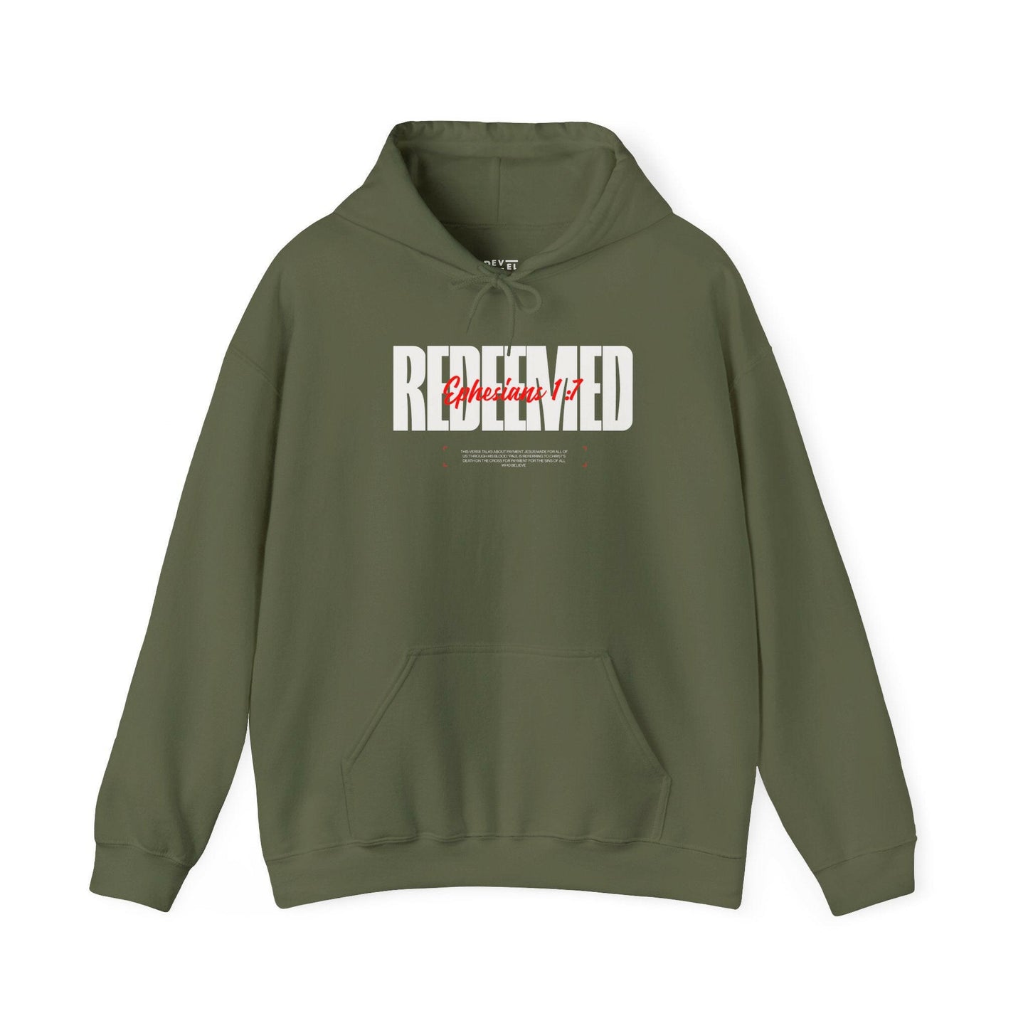 redeemed-christian-hoodie-closeup-military-green