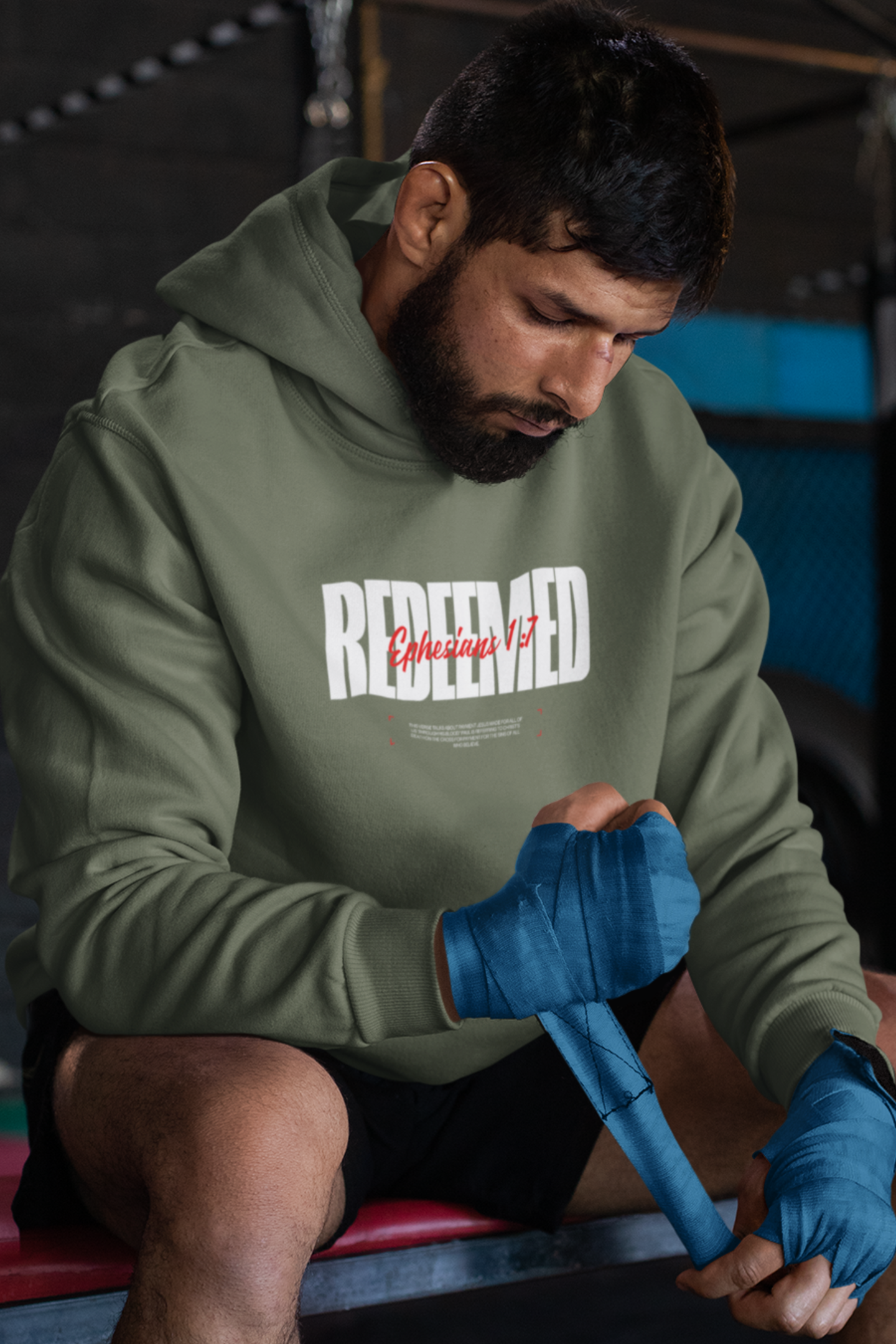 redeemed-christian-hoodie-military-green