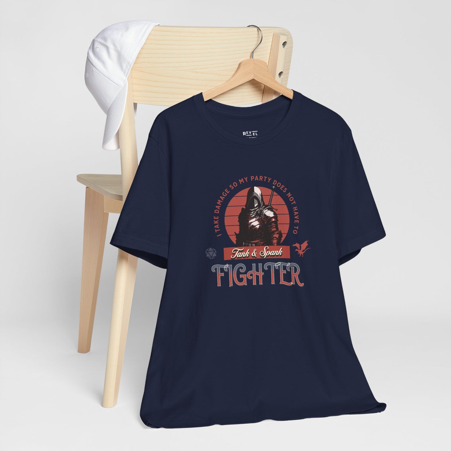 rpg-fighter-class-gaming-tshirt-closeup-navy