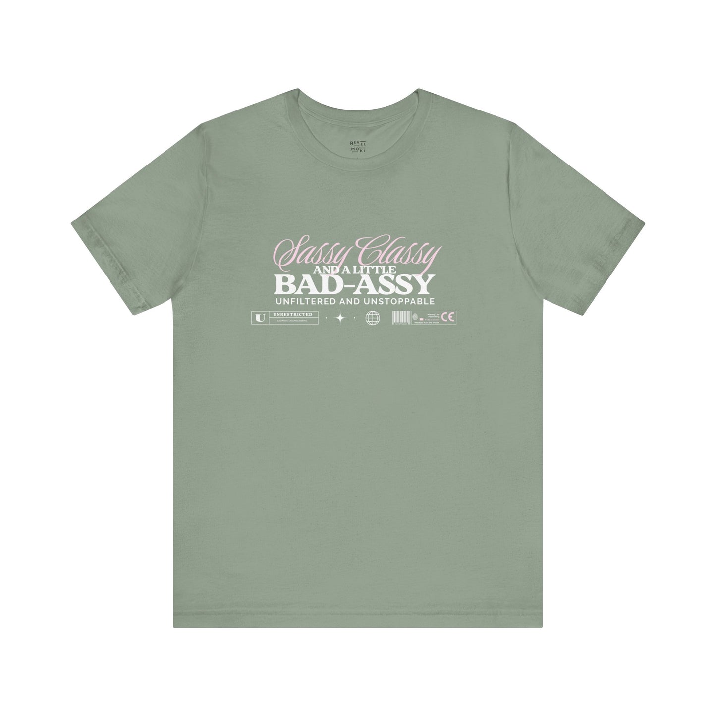 sassy-classy-badassy-tshirt-closeup-sage