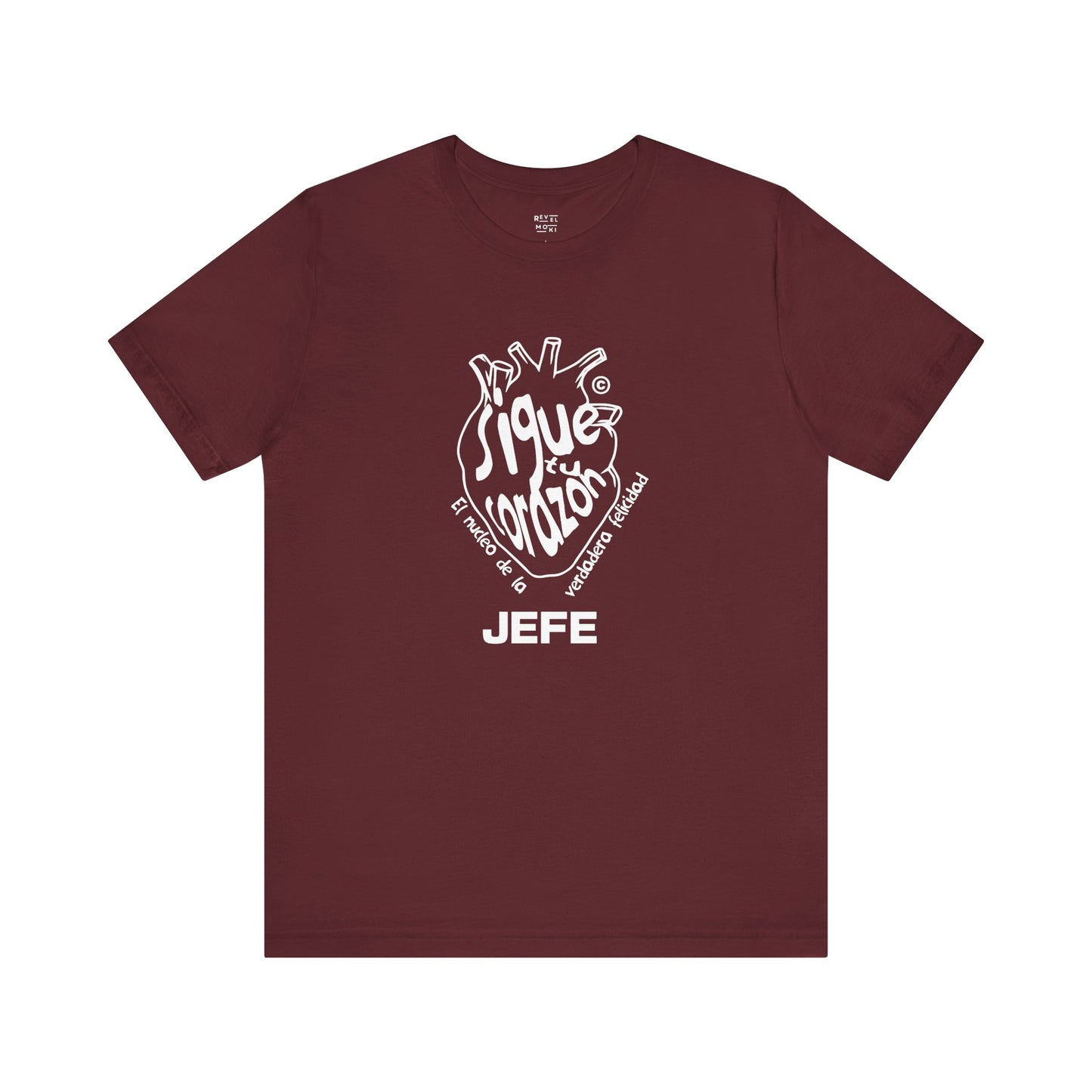 sigue-corazon-latino-mens-tshirt-closeup-maroon