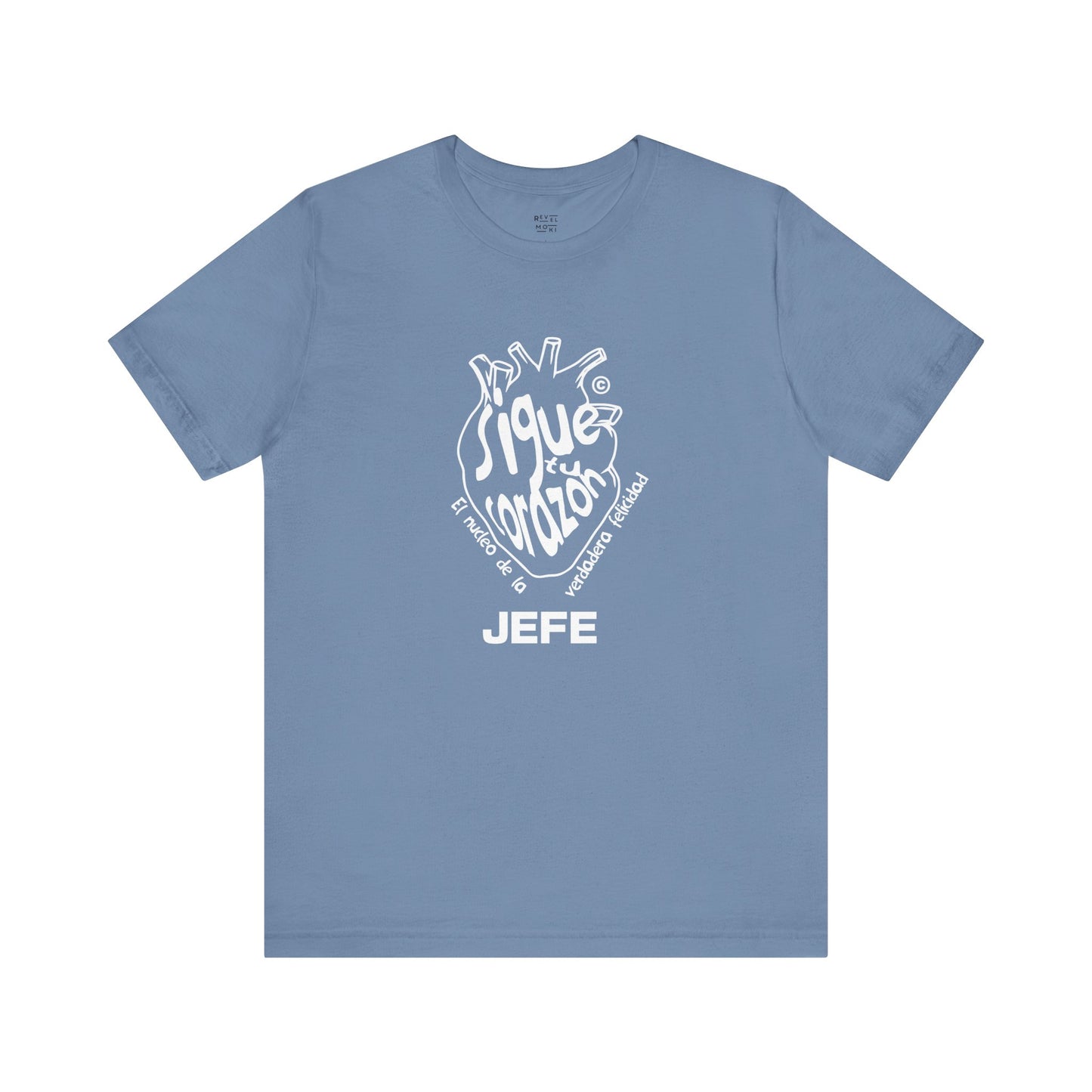 sigue-corazon-latino-mens-tshirt-closeup-steel-blue