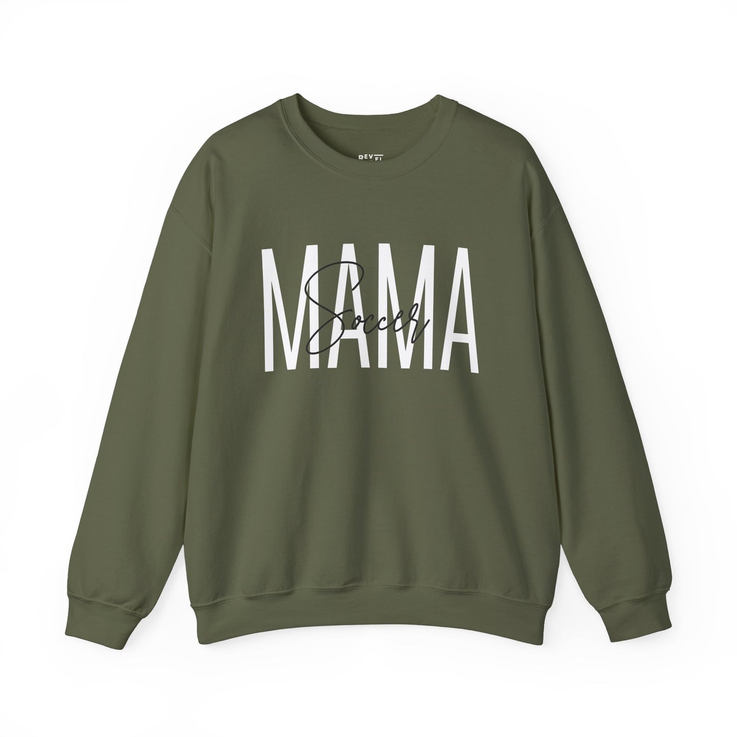 soccer-mama-woman-sweatshirt-closeup-green