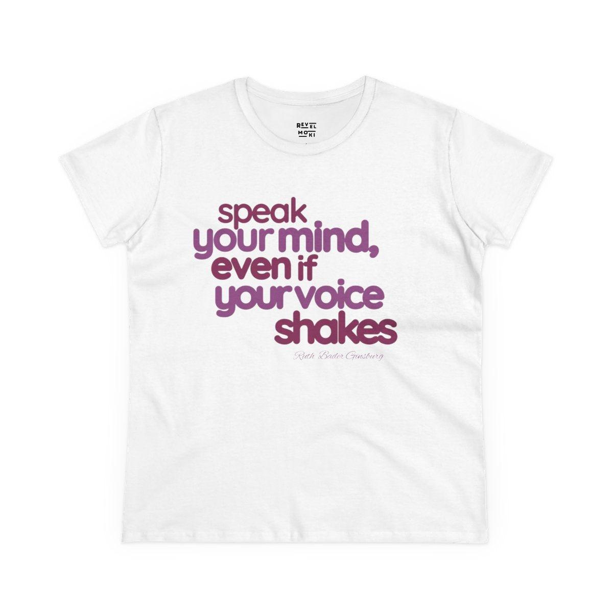 speak-your-mind-even-if-your-voice-shakes-ruth-bader-ginsburg-pow-her-ful-collection-strong-women-t-shirt-white