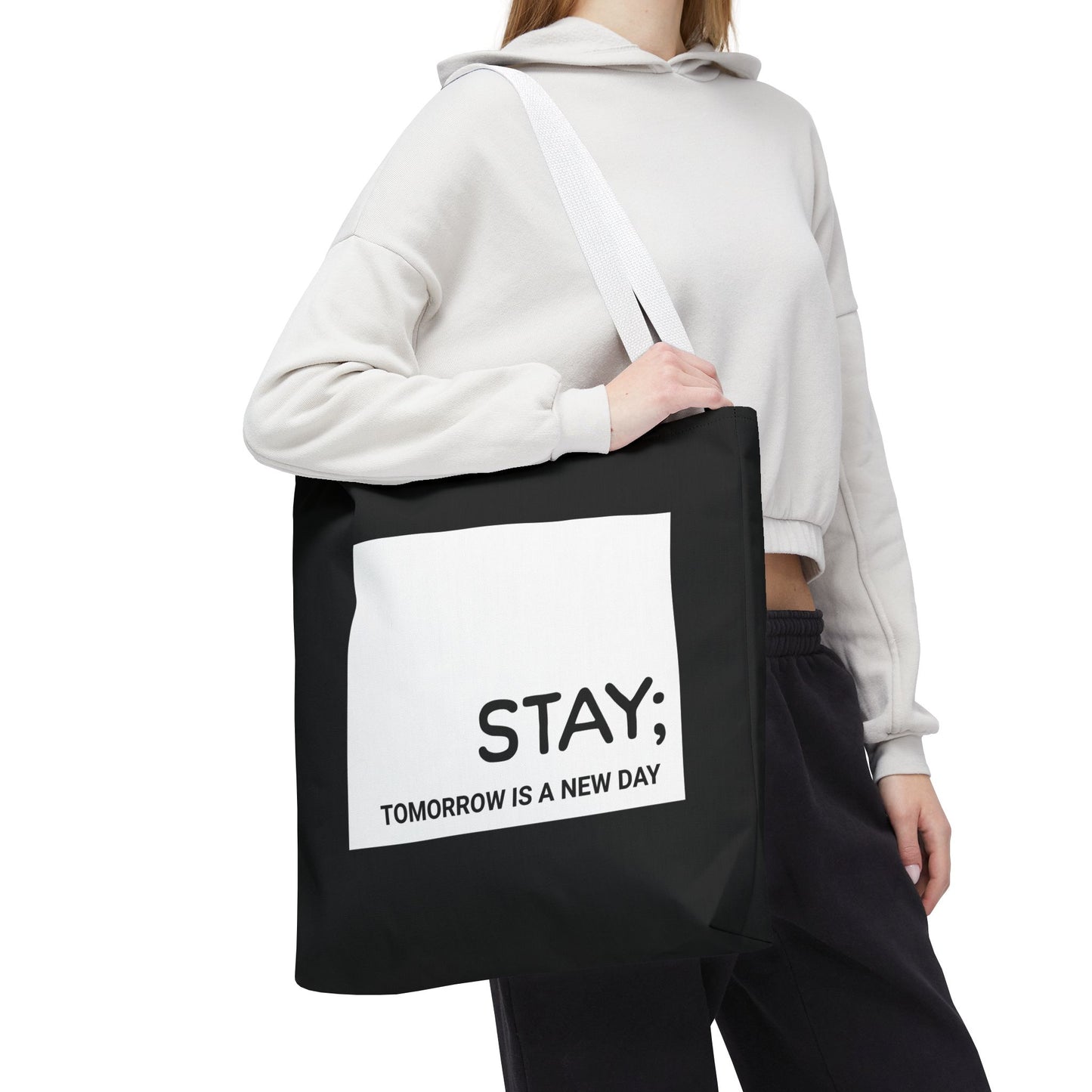 stay-mental-health-tote-bag-large-white-handle-closeup