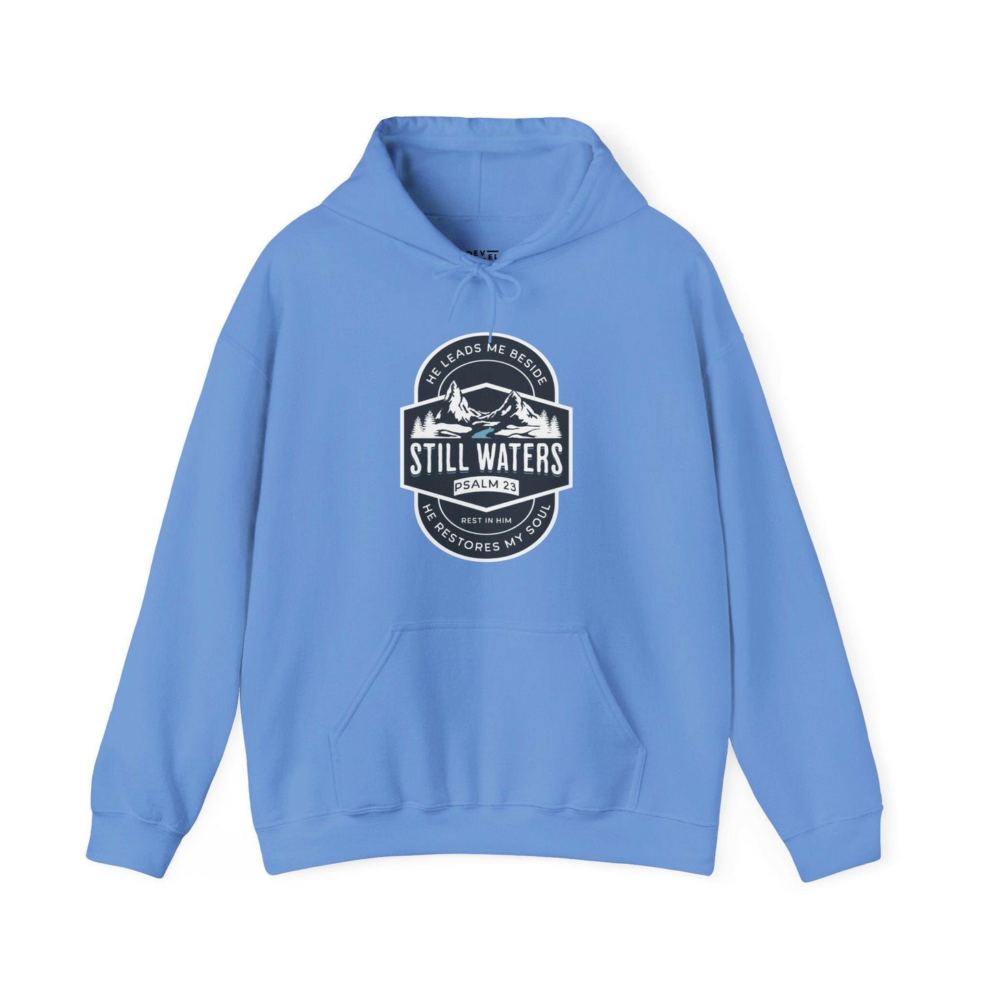 still-waters-psalm23-christian-hoodie-closeup-carolina-blue