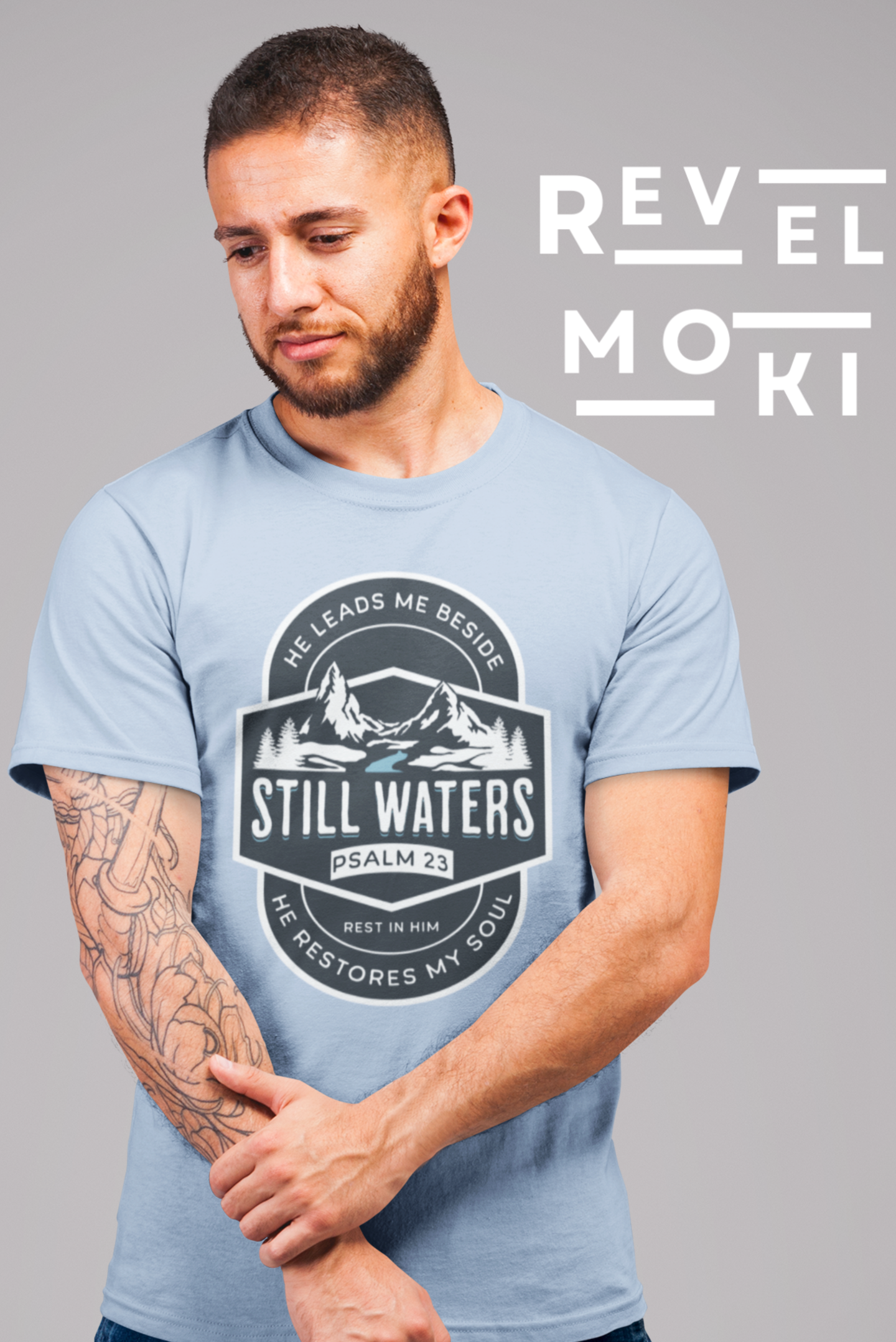 still-waters-psalm23-christian-tshirt-blue
