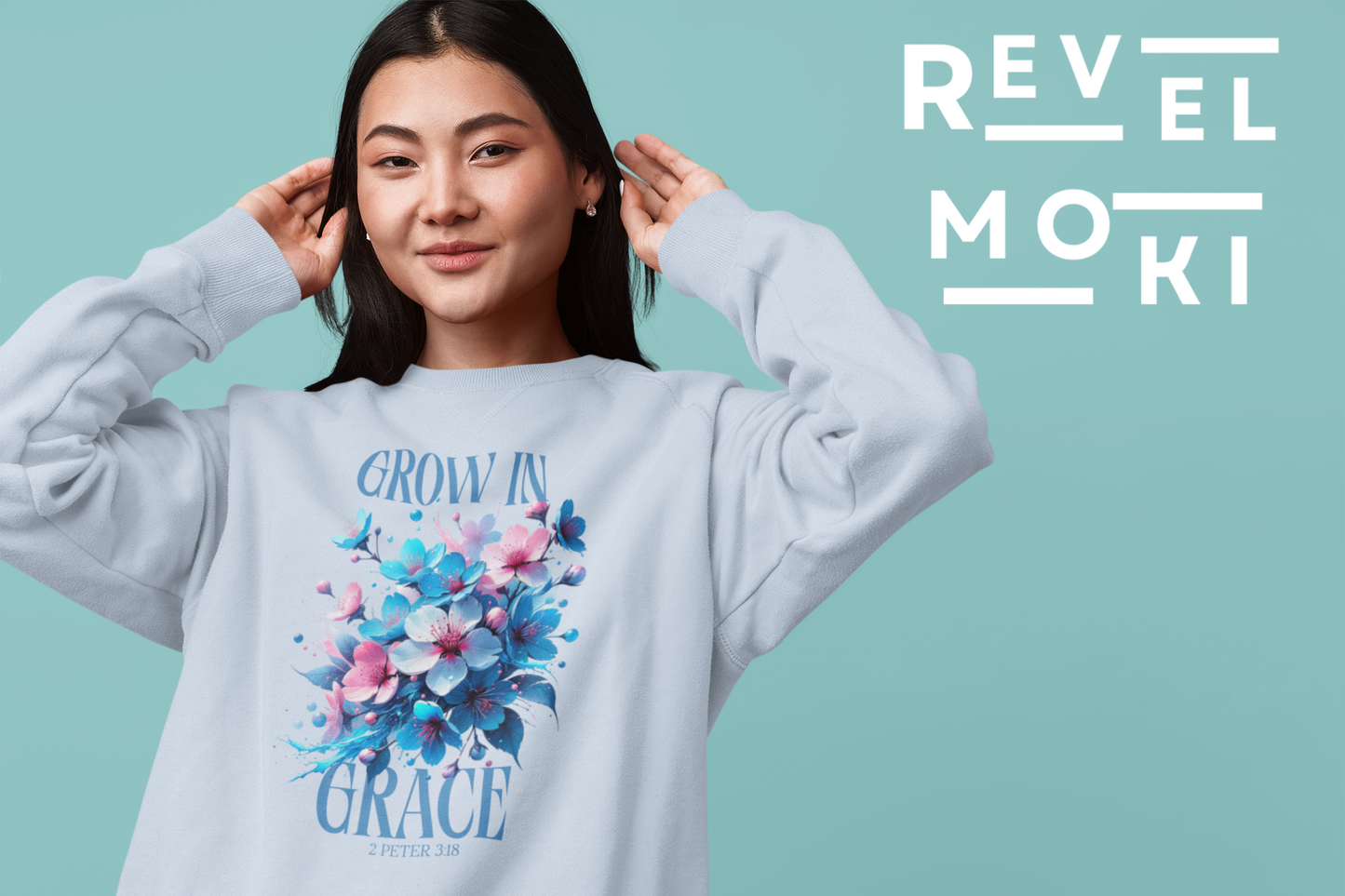 sweatshirt-mockup-of-a-woman-fixing-her-hair-at-a-studio-wearing-chrisitan-sweatshirt