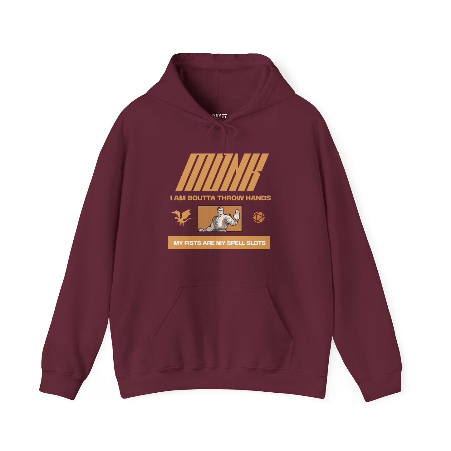 tabletop-roleplaying-game-monk-class-hoodie-closeup-maroon
