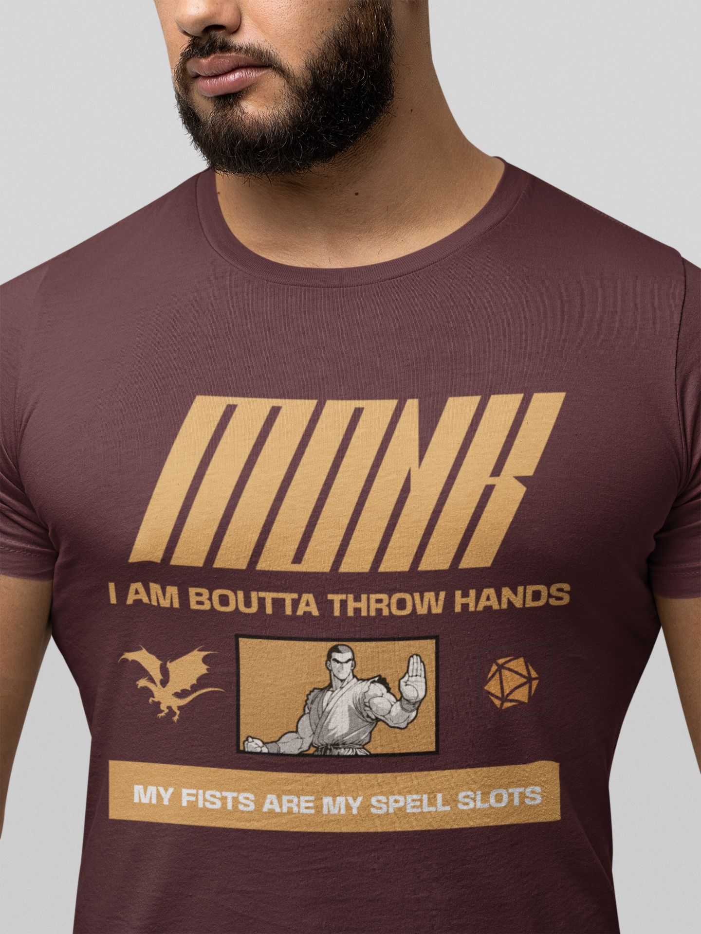 tabletop-roleplaying-game-monk-class-tshirt-maroon