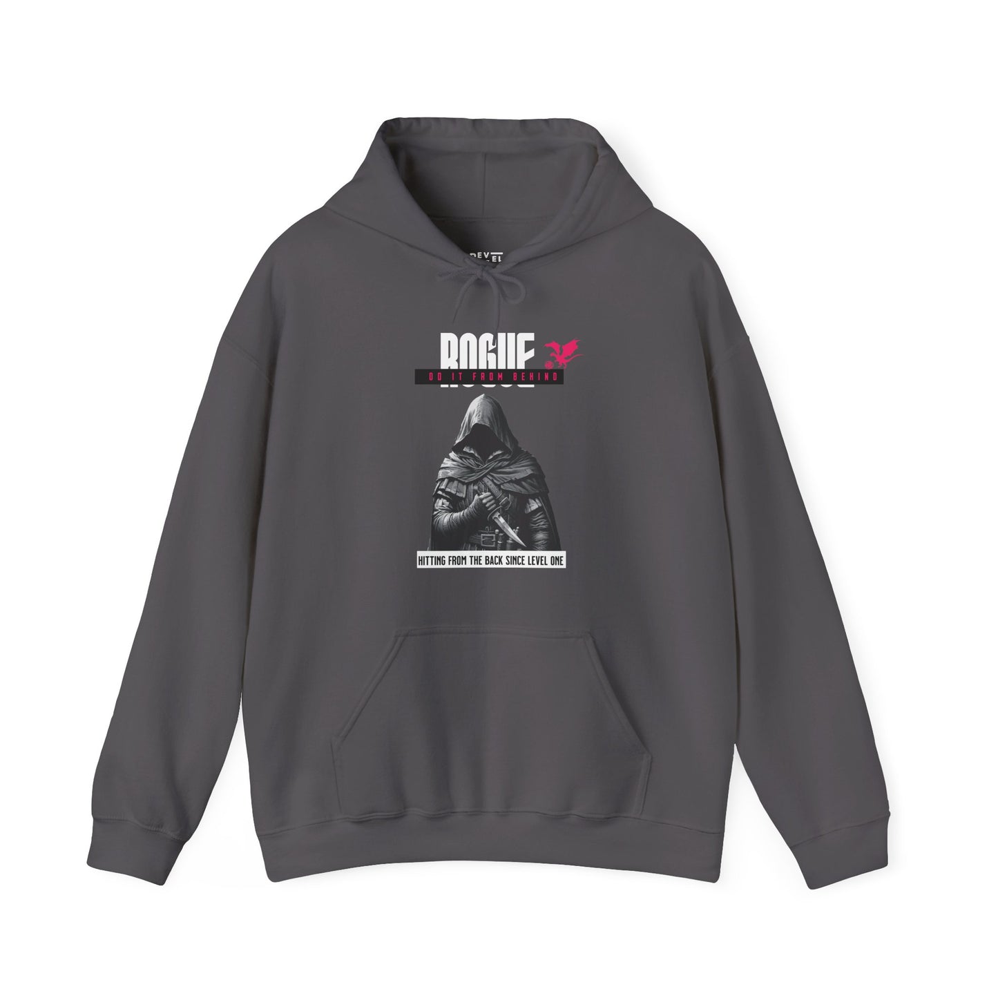 tabletop-rpg-rogue-class-inspired-hoodie-closeup-charcoal