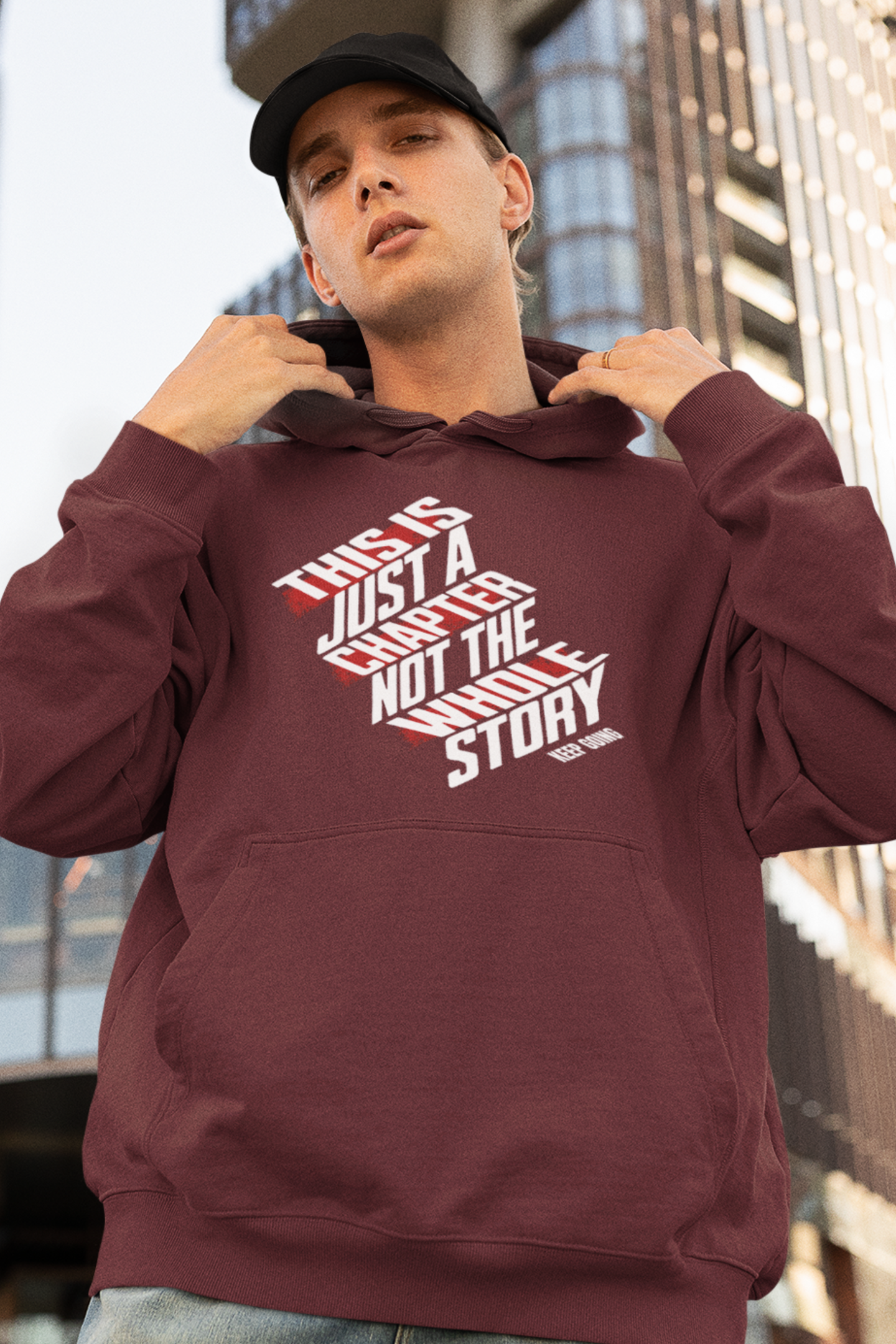 this-is-just-a-chapter-not-the-whole-story-keep-going-mental-health-hoodie-maroon