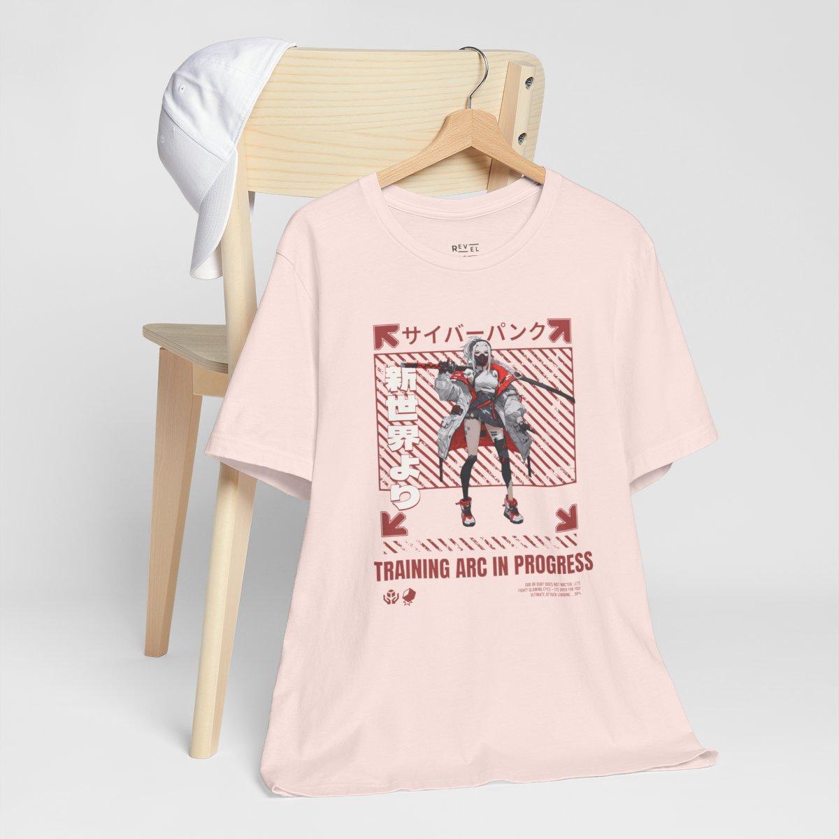 training-arc-in-progress-t-shirt-shonen-drip-collection-pink