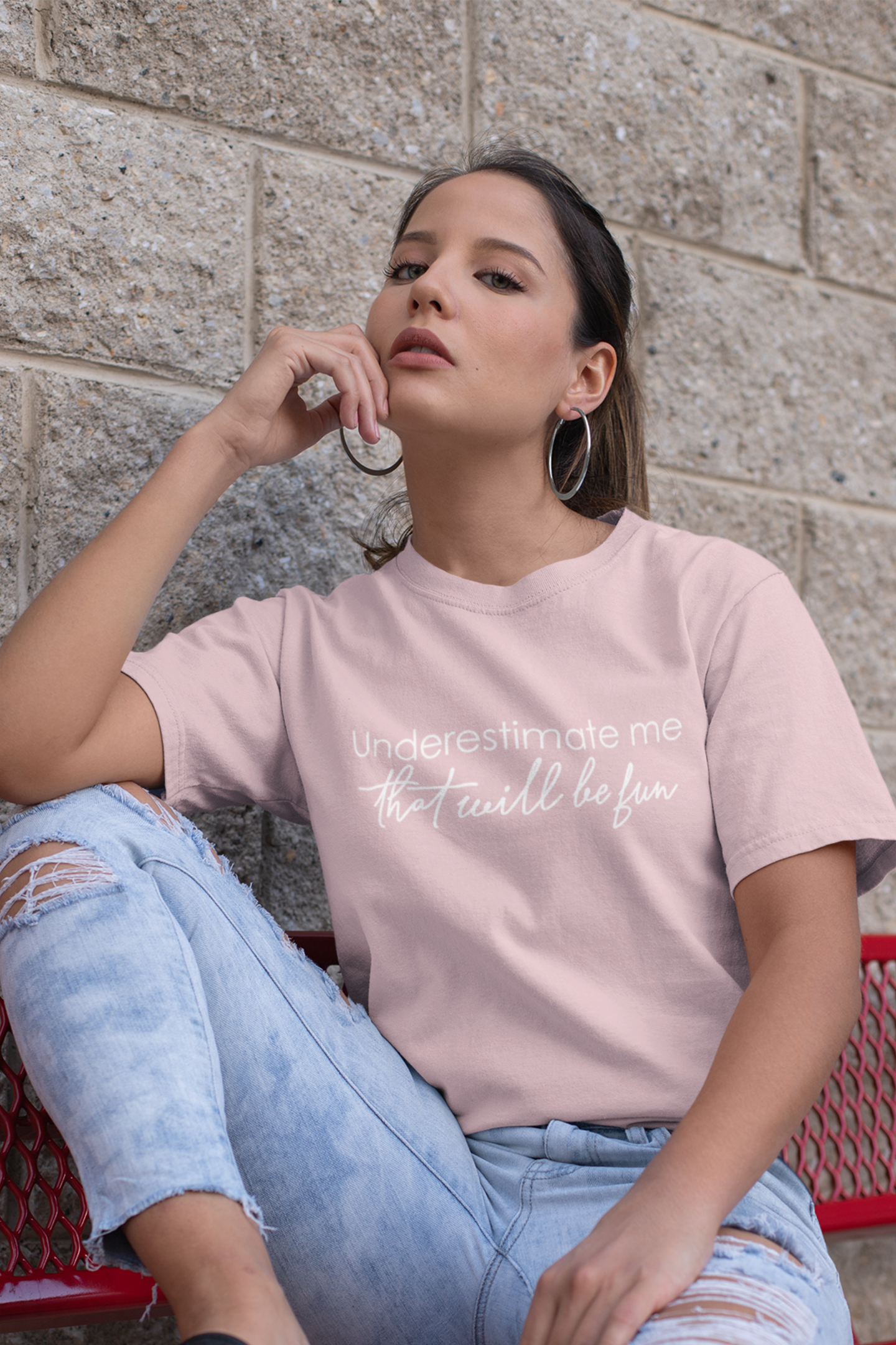 underestimate-me-that-will-be-fun-woman-tshirt-pink