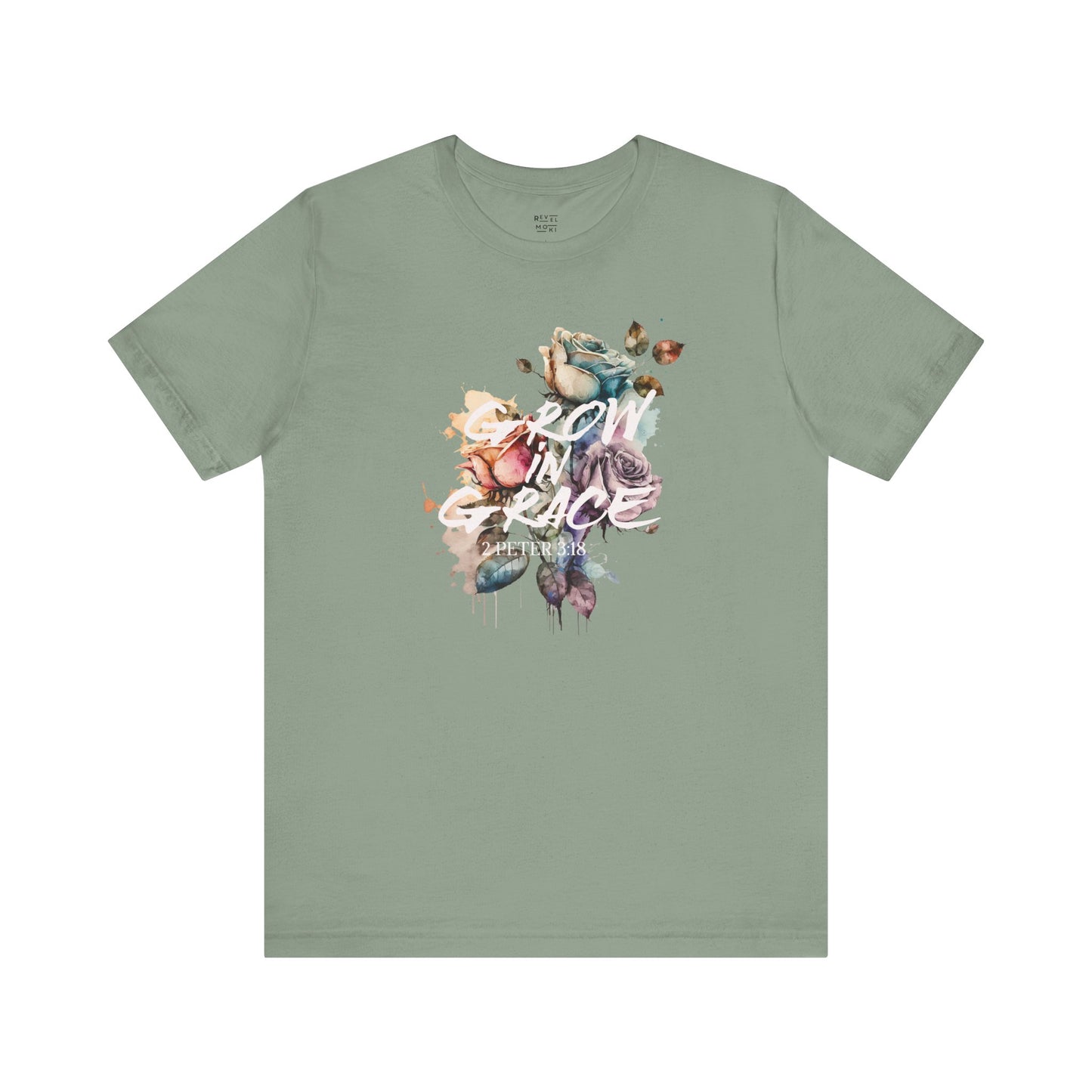watercolor-floral-christian-woman-tee-closeup-sage
