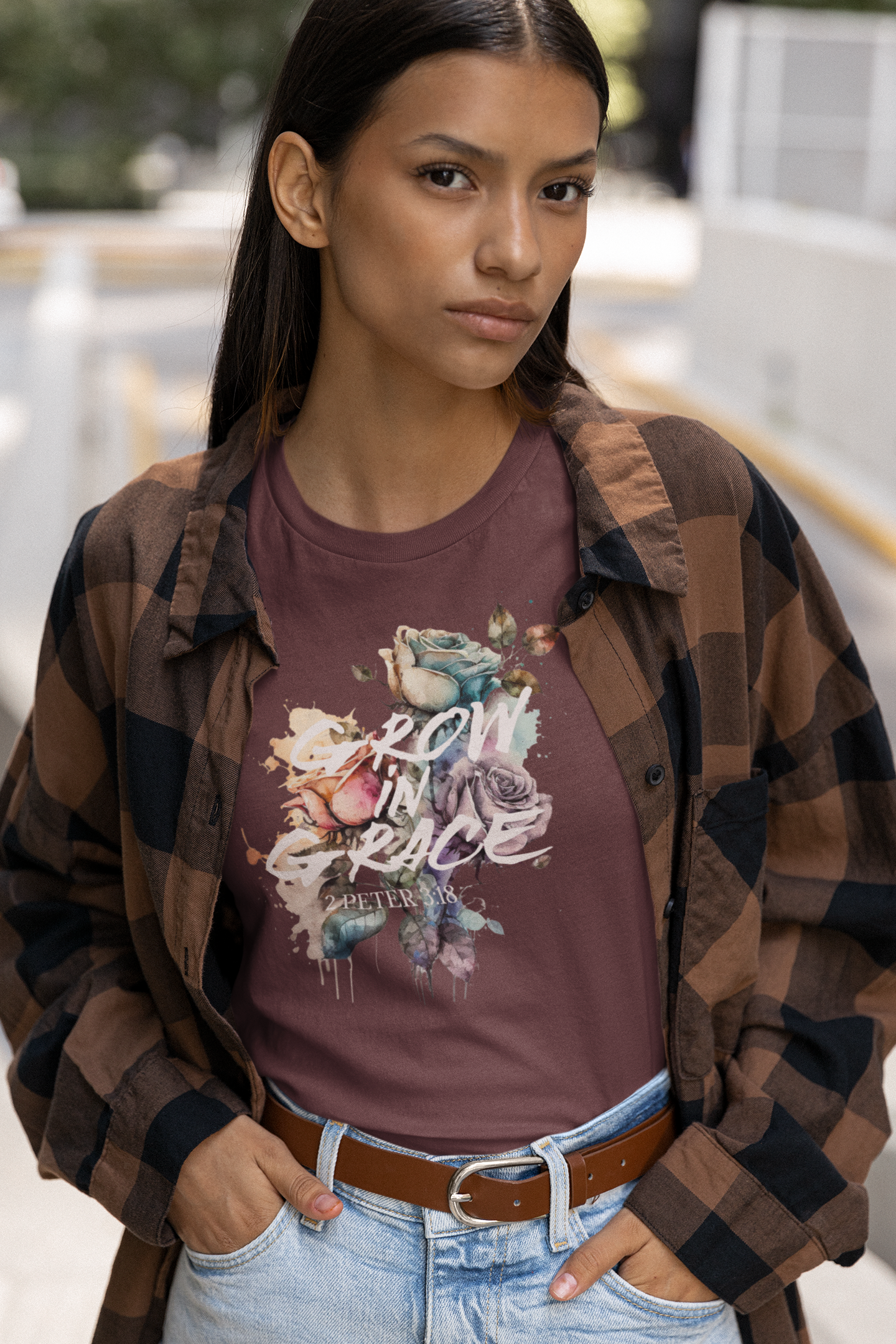 watercolor-floral-christian-woman-tee-maroon