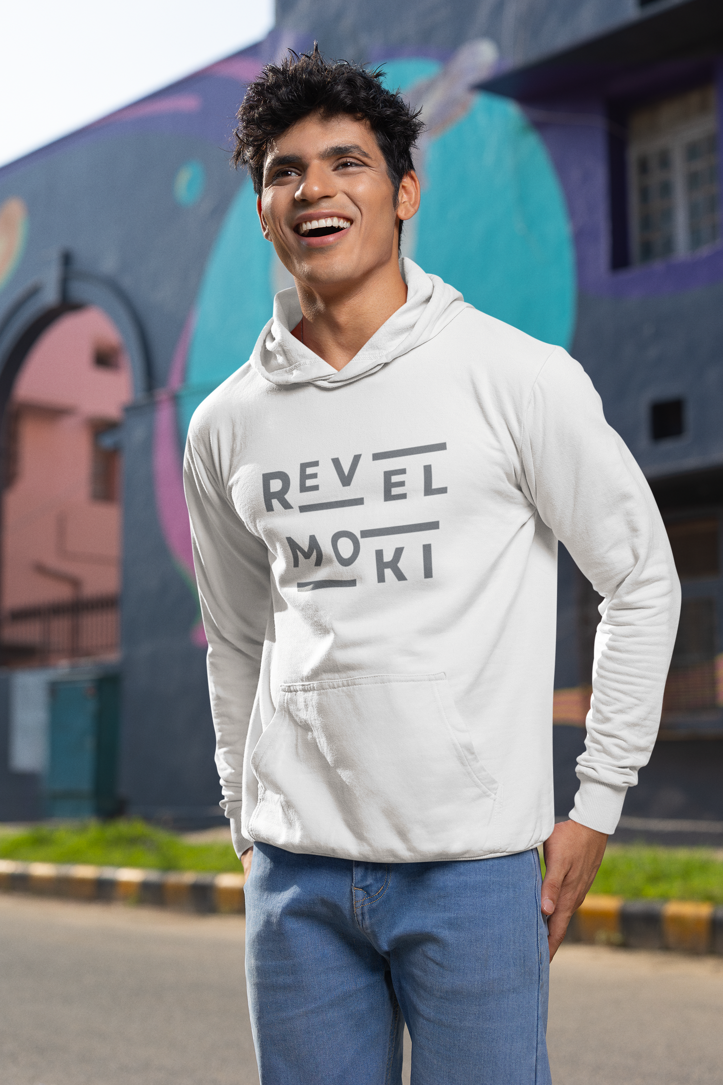 white-colored-hustle-hoodie