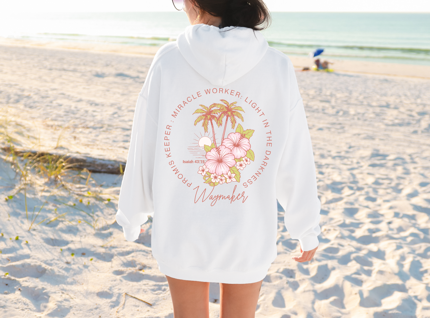 womain-beach-back-of-waymaker-hoodie-white