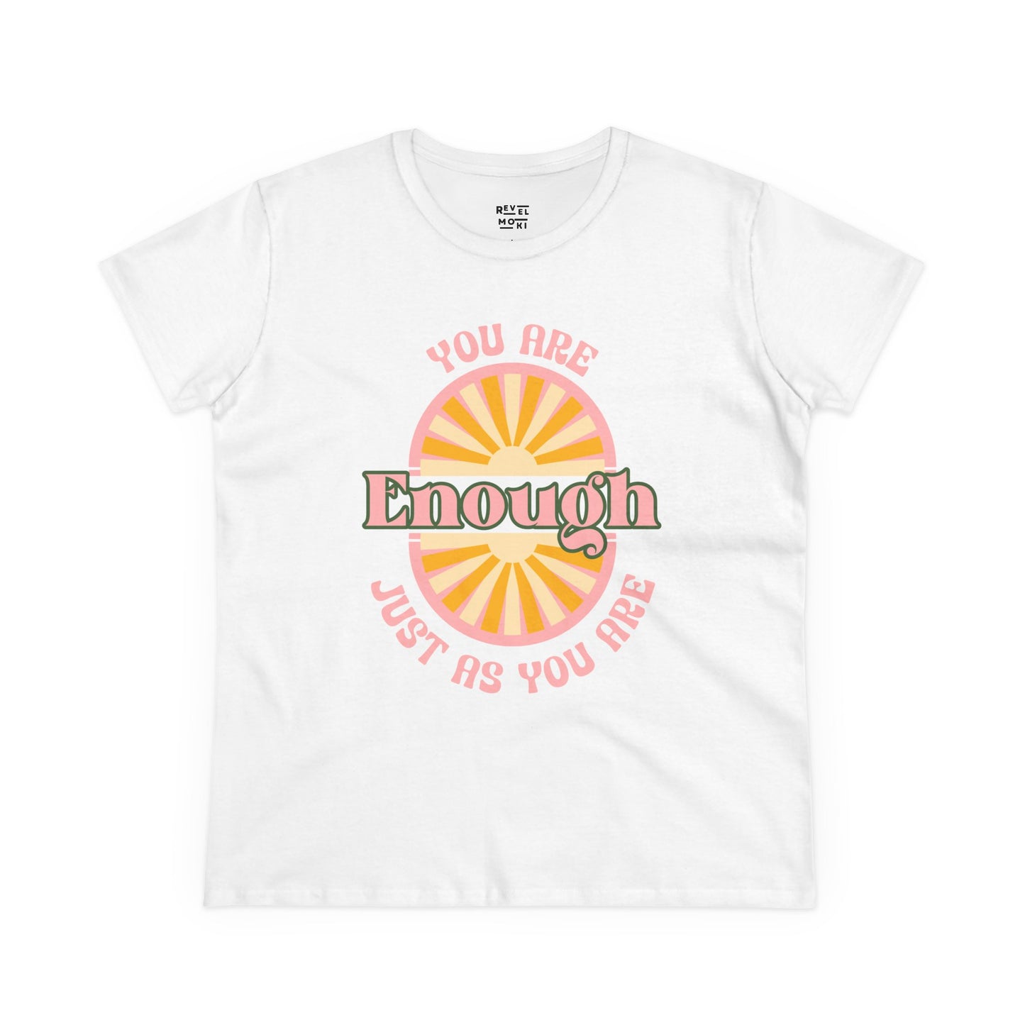 woman-in-beach-you-are-enough-floral-tee-closeup-white