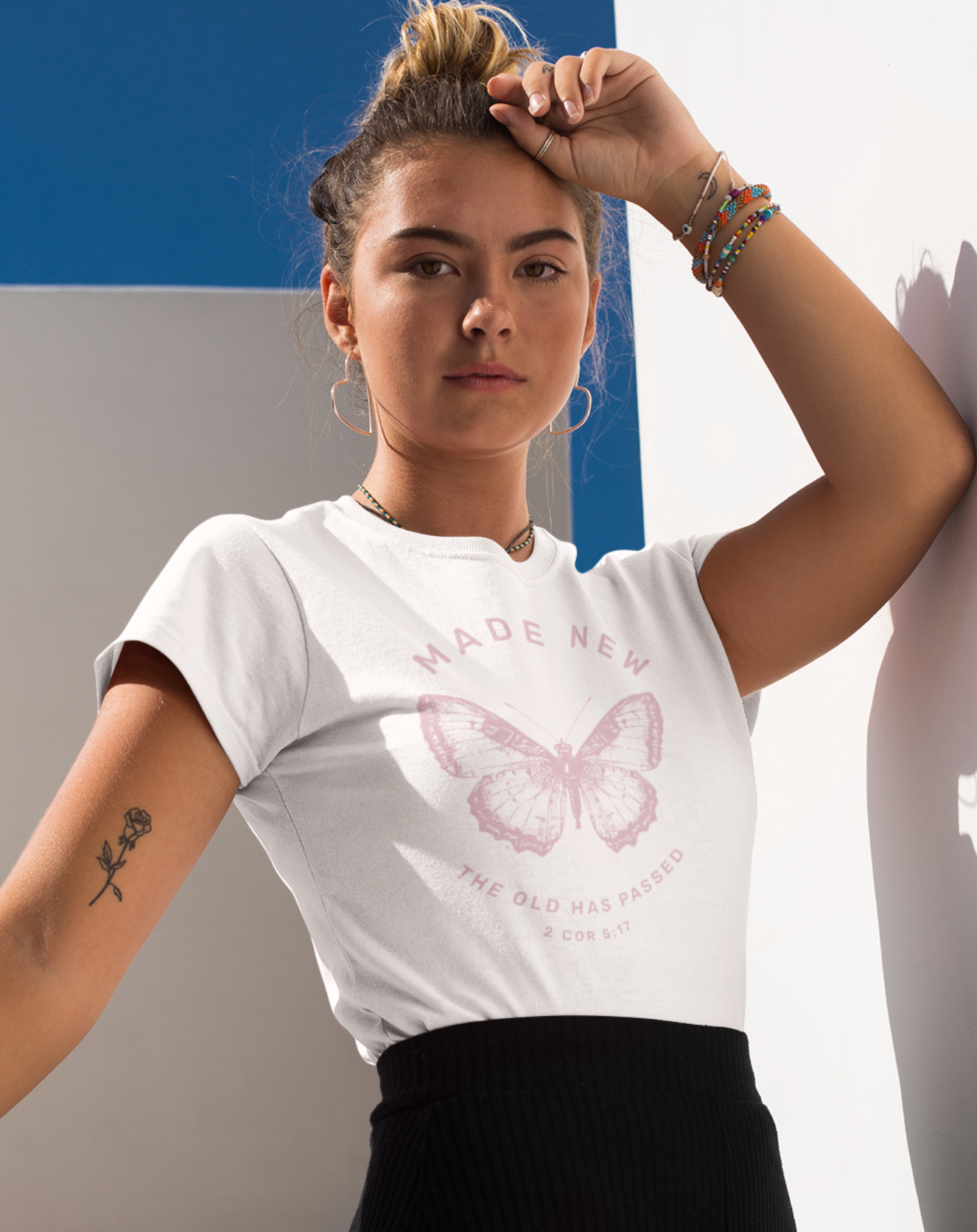 woman-wearing-butterfly-christian-tee-white
