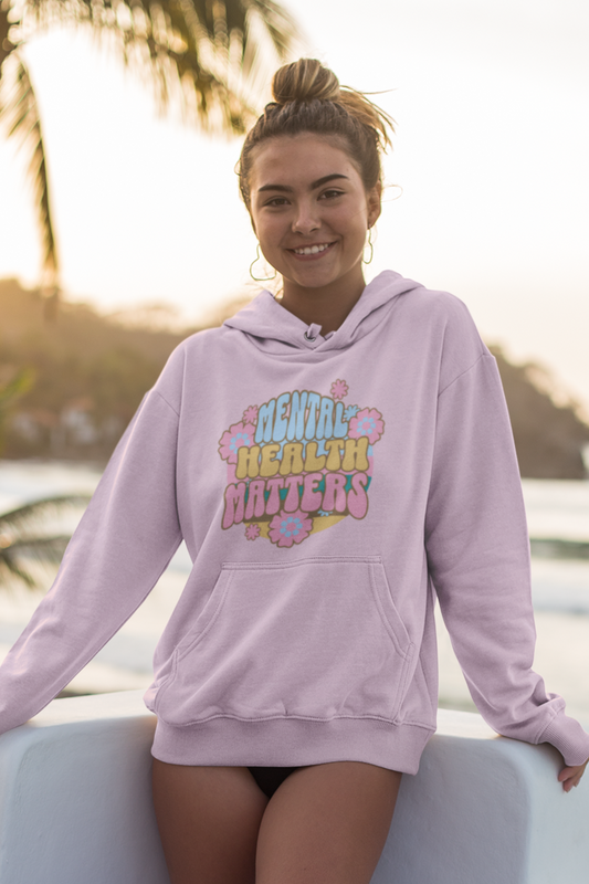 woman-wearing-mental-health-matters-hoodie-pink