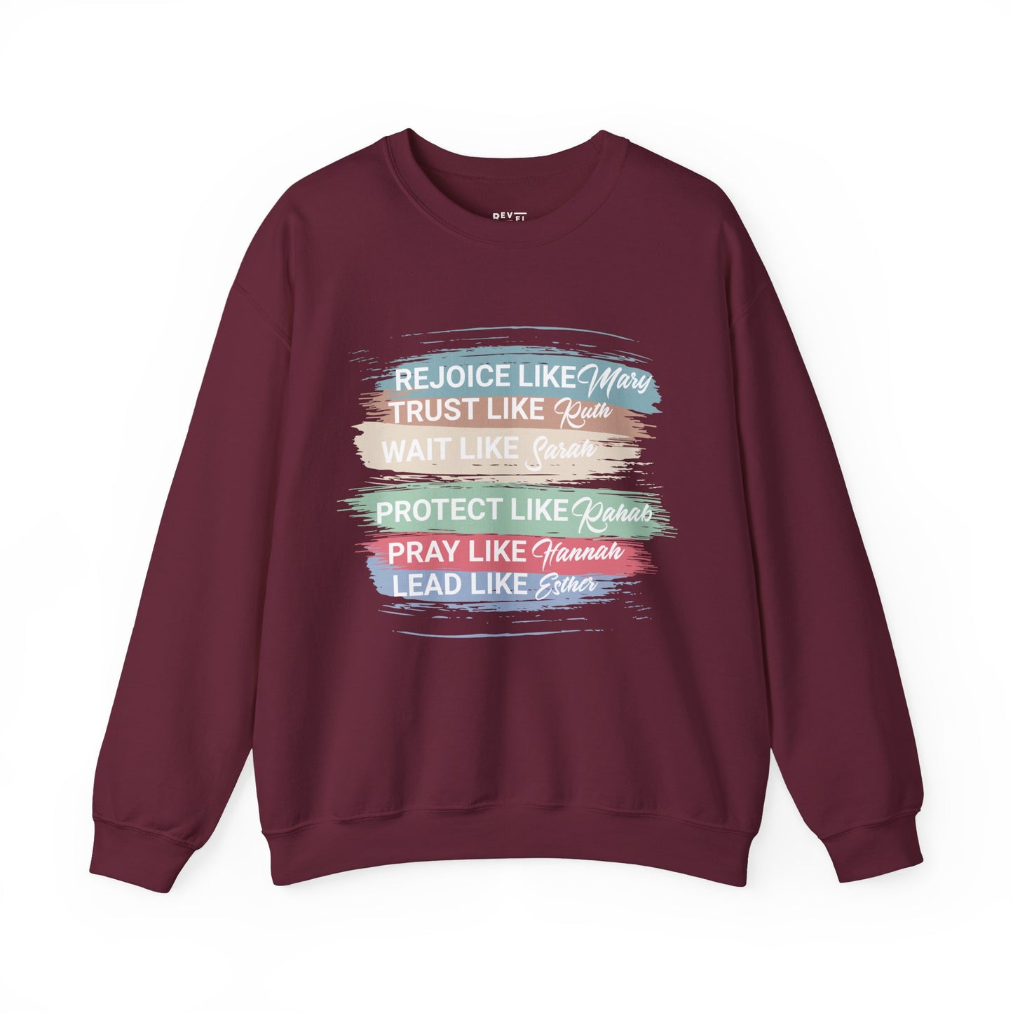 women-in-the-bible-list-women-sweatshirt-closeup-maroon
