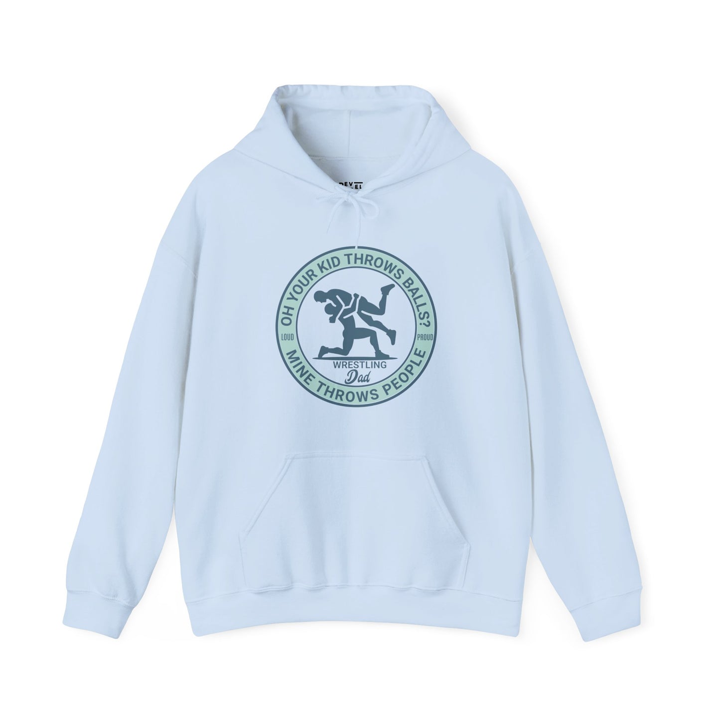 wrestling-dad-hoodie-closeup-blue