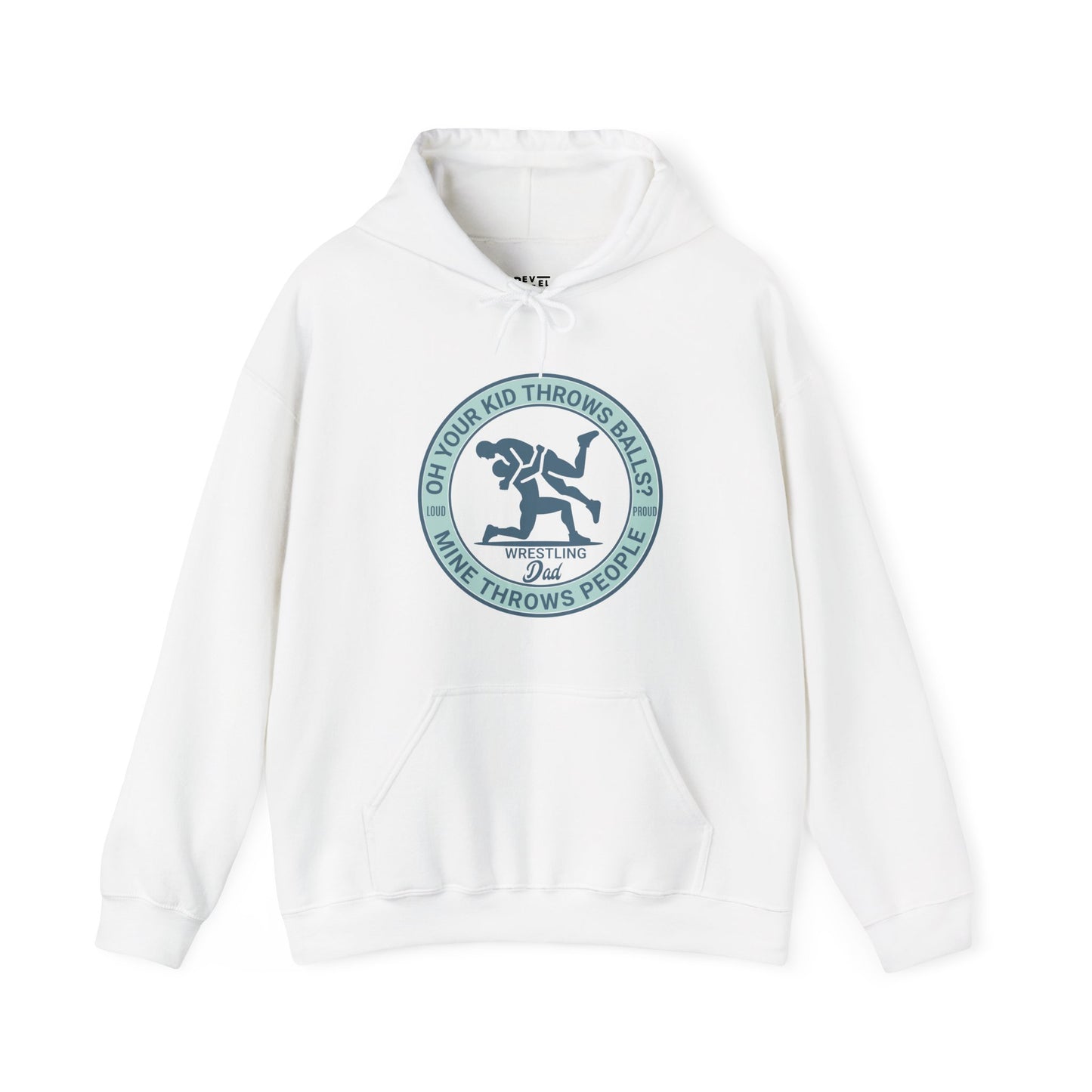 wrestling-dad-hoodie-closeup-white