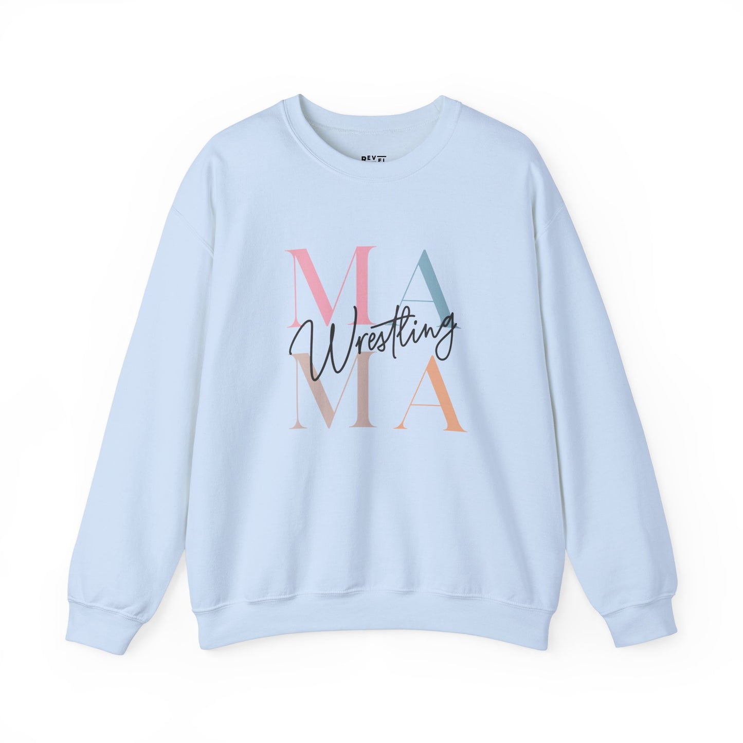 wrestling-mama-sweatshirt-closeup-blue