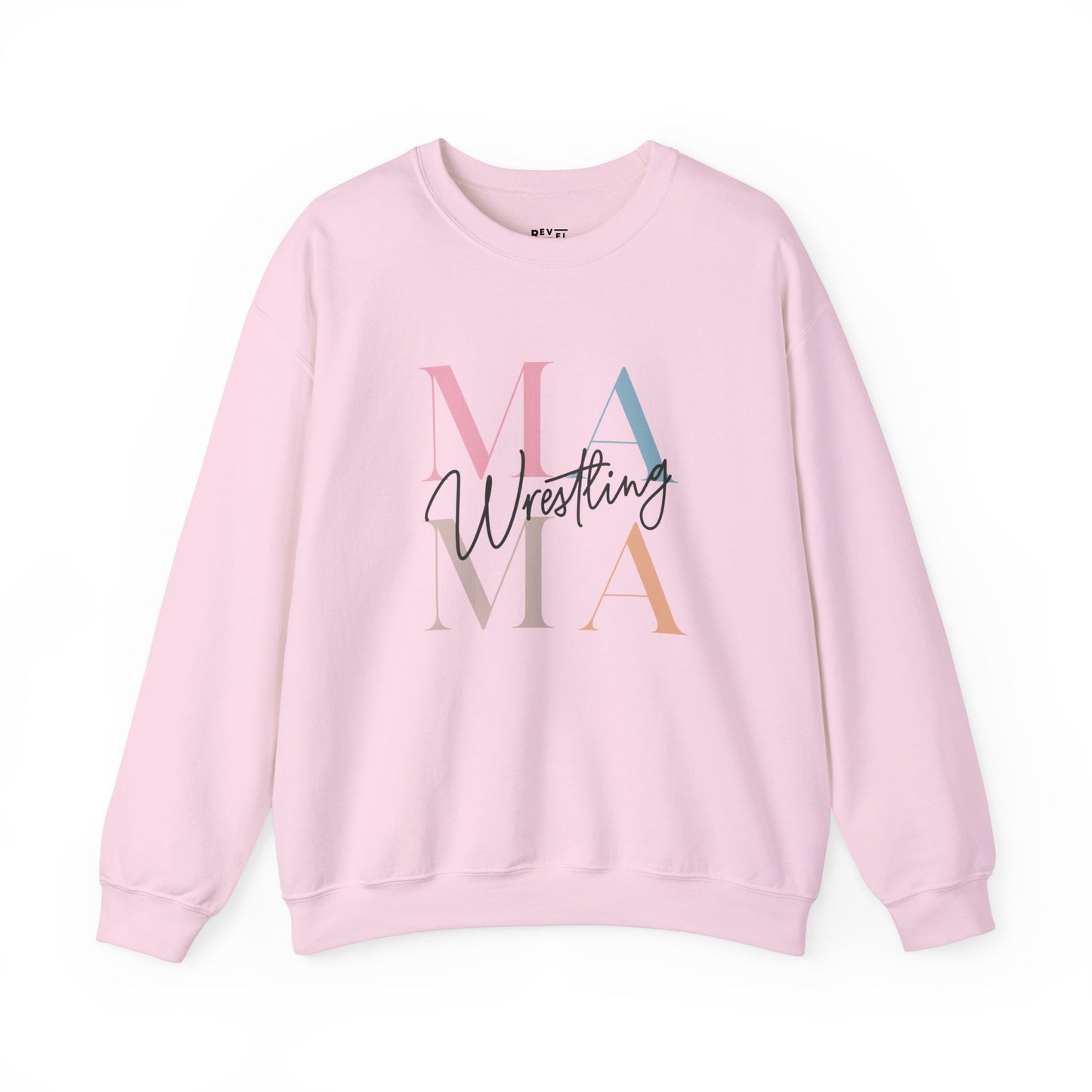 wrestling-mama-sweatshirt-closeup-pink
