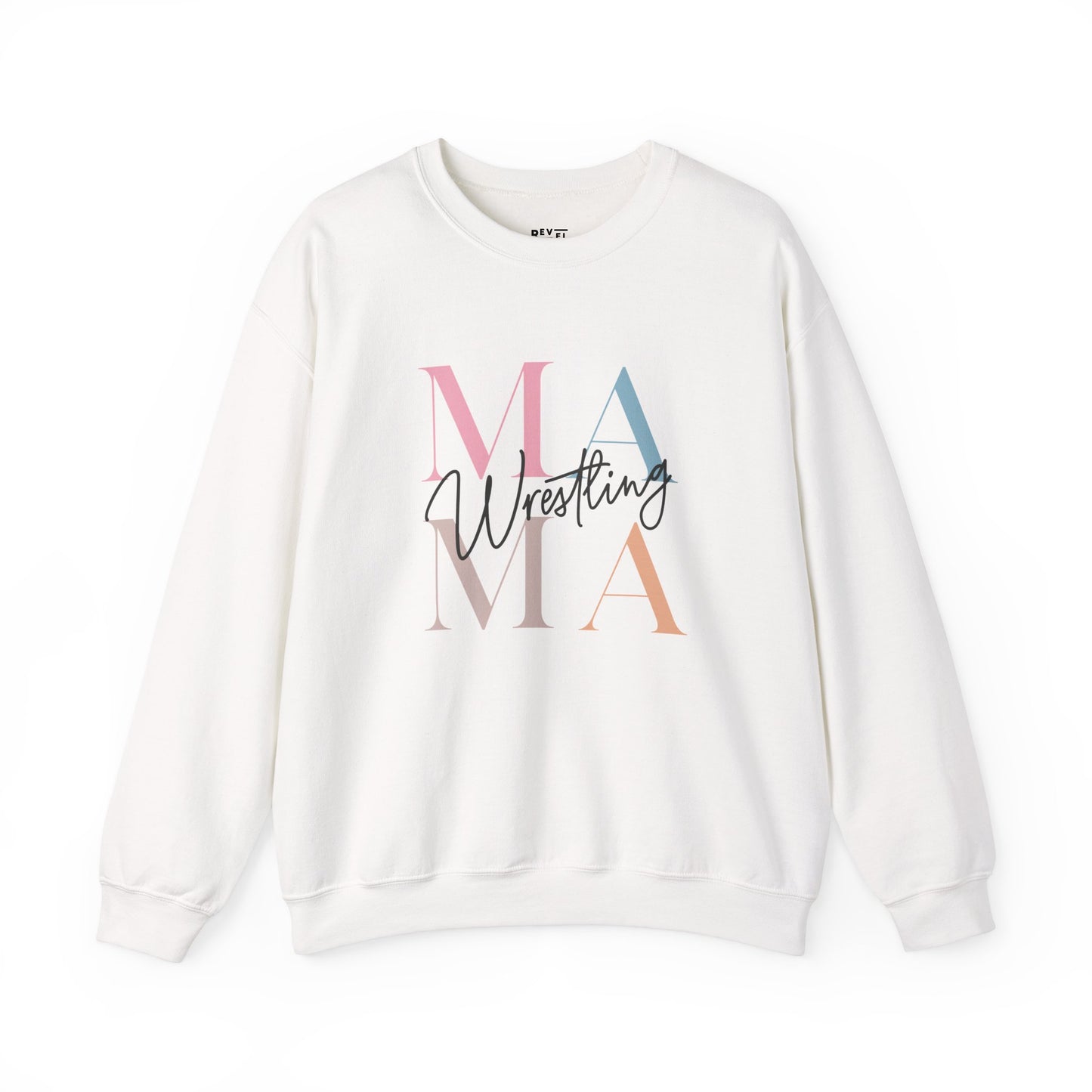wrestling-mama-sweatshirt-closeup-white