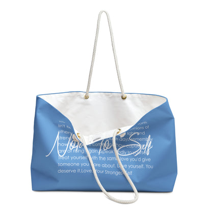 Note To Self, Mental Health Journey Weekender Bag