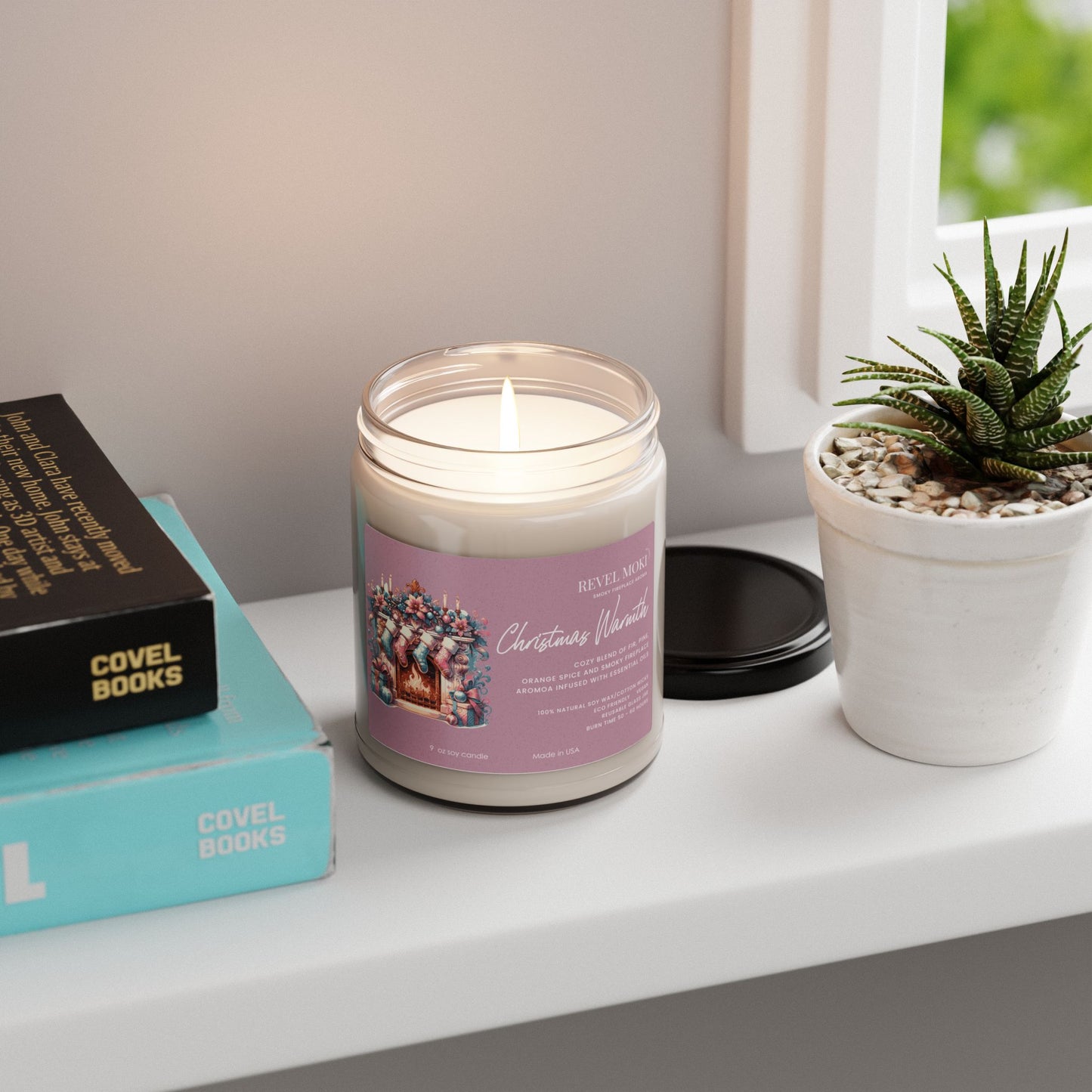 Christmas Warmth Scented Soy Candle, 9oz
