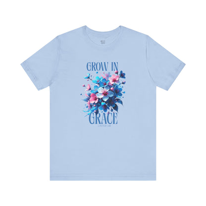 Grow in Grace Floral Christian T Shirt