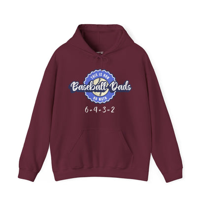 baseball-dad-funny-hoodie-closeup-maroon