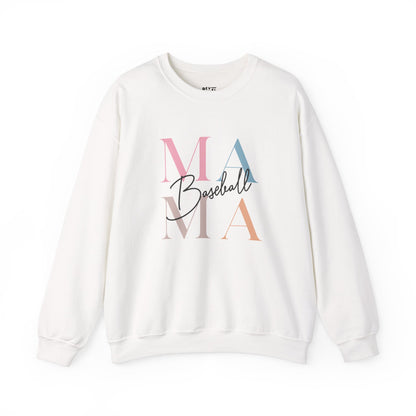 baseball-mama-sweatshirt-closeup-white
