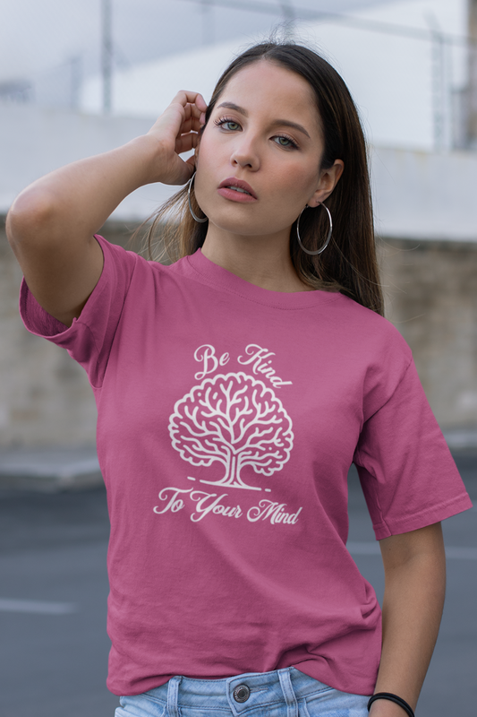be-kind-to-your-mind-woman-tee-berry-pic