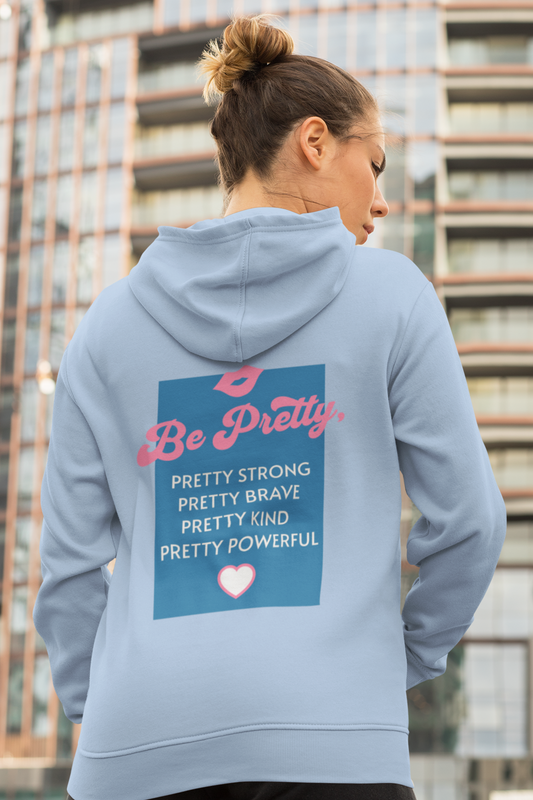 be-pretty-woman-hoodie-blue
