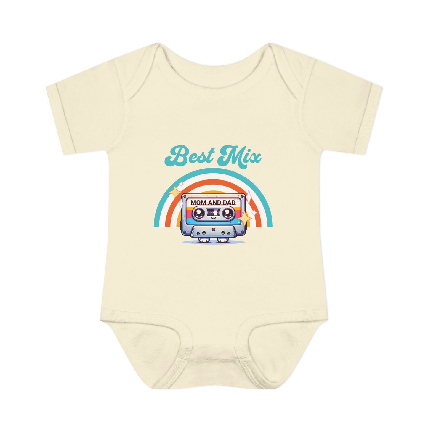 best-mix-of-mom-and-dad-baby-onesie-beige