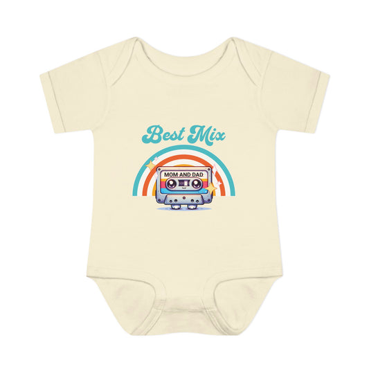 best-mix-of-mom-and-dad-baby-onesie-beige