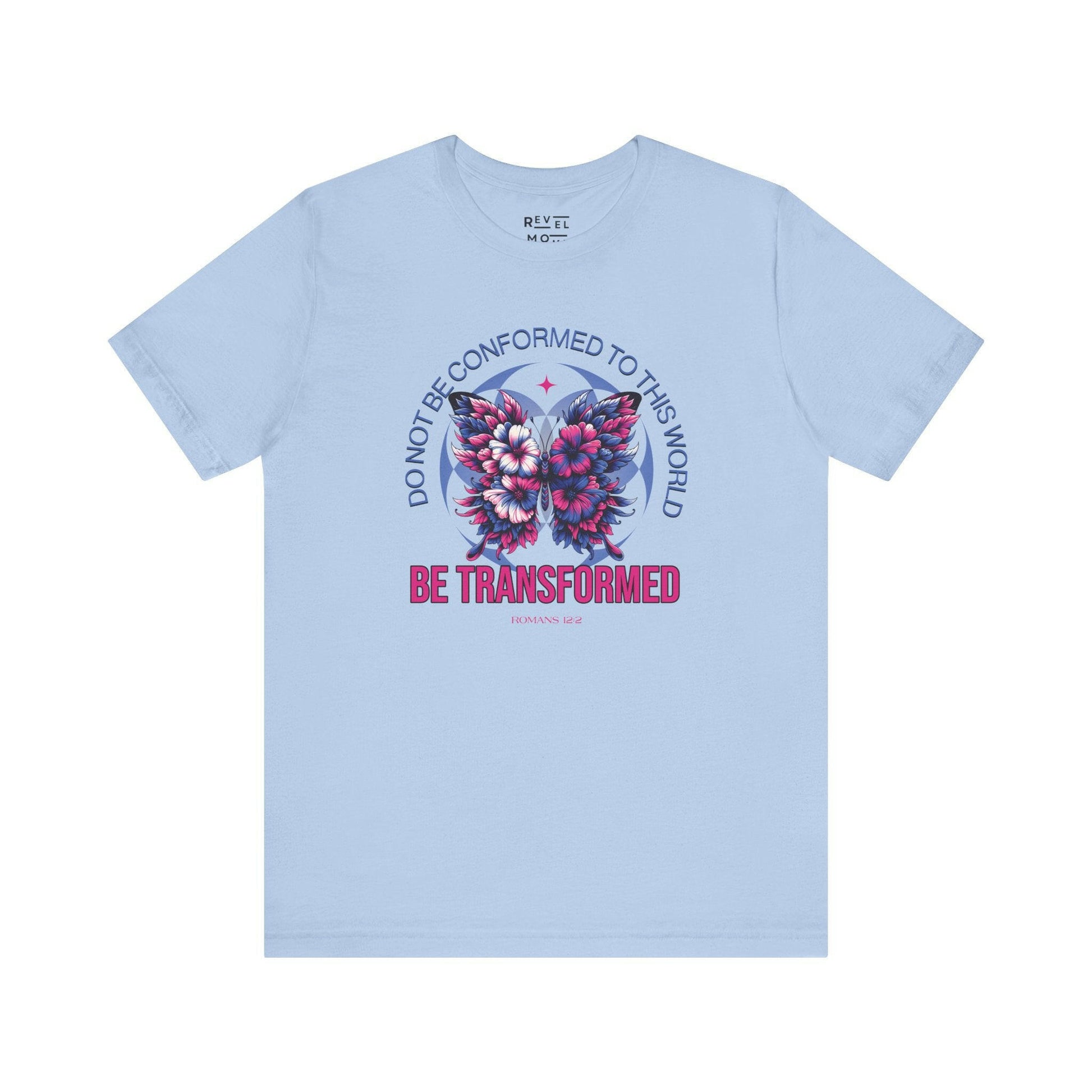 christian-be-transformed-woman-tee-closeup-blue