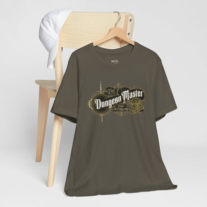 green-t-shirt-with-Dungeon-Master-graphic
